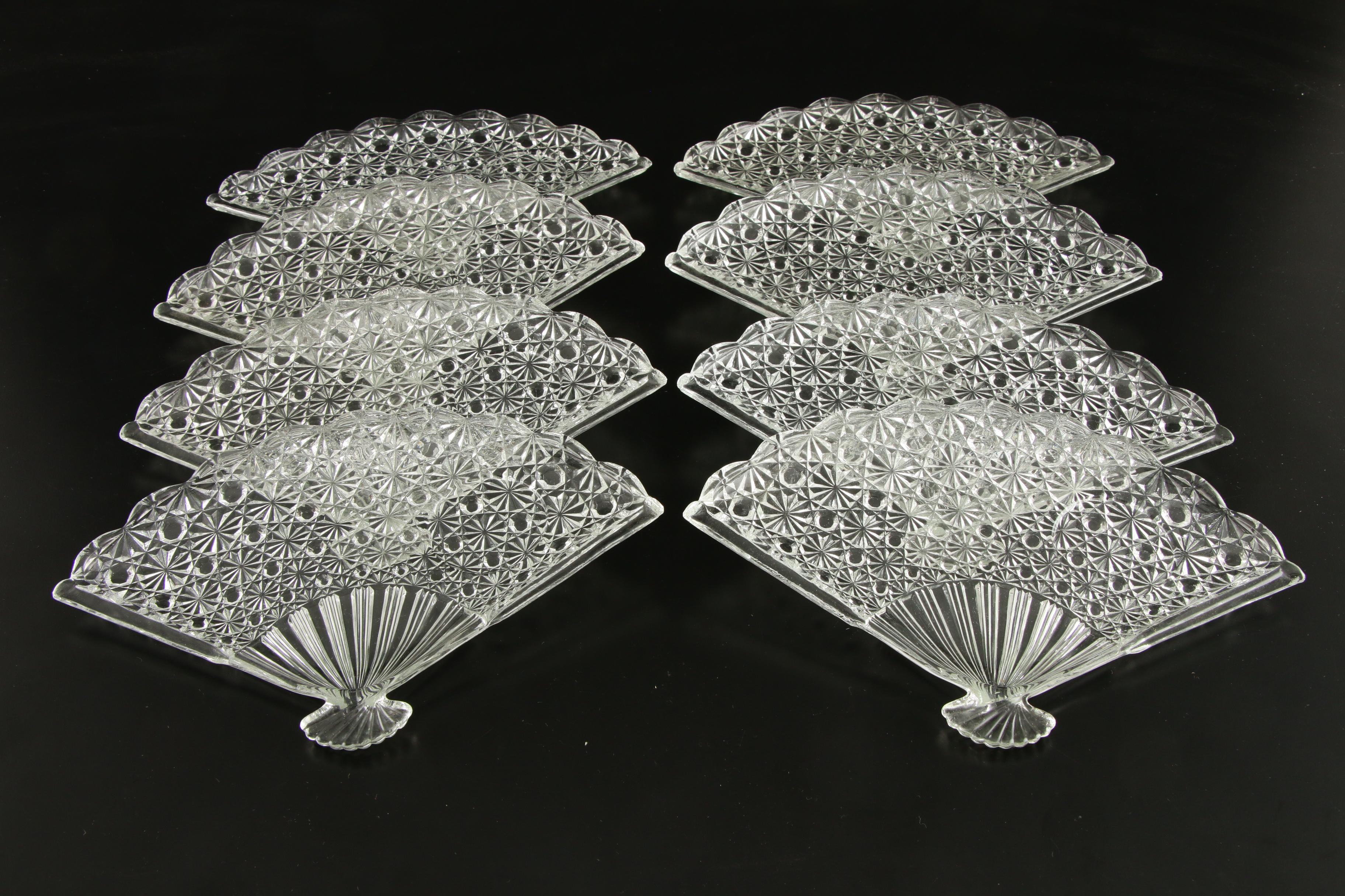 L.G. Wright "Daisy and Hobstar" with Fostoria and Other Cut Glass Stemware