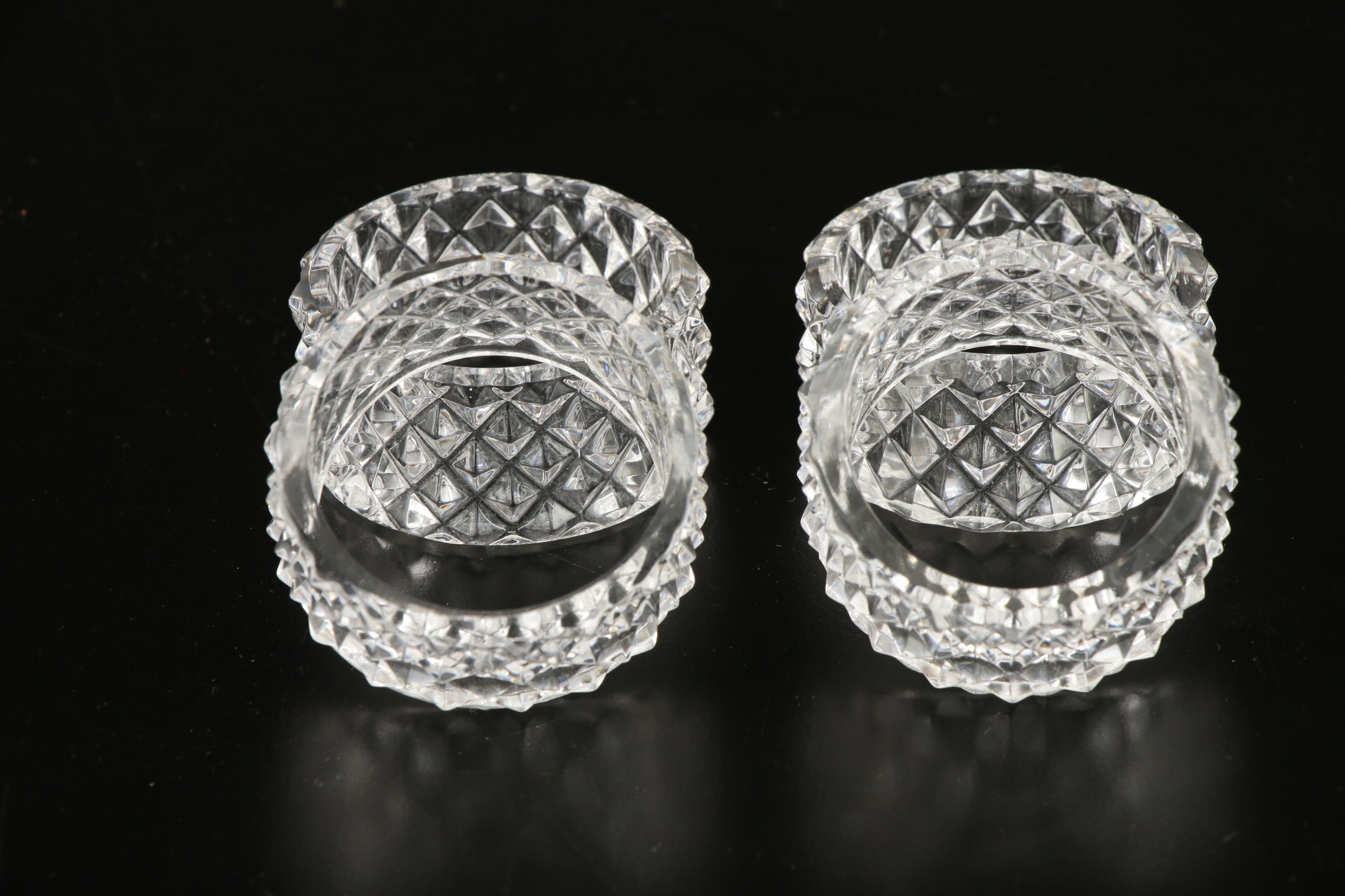 L.G. Wright "Daisy and Hobstar" with Fostoria and Other Cut Glass Stemware