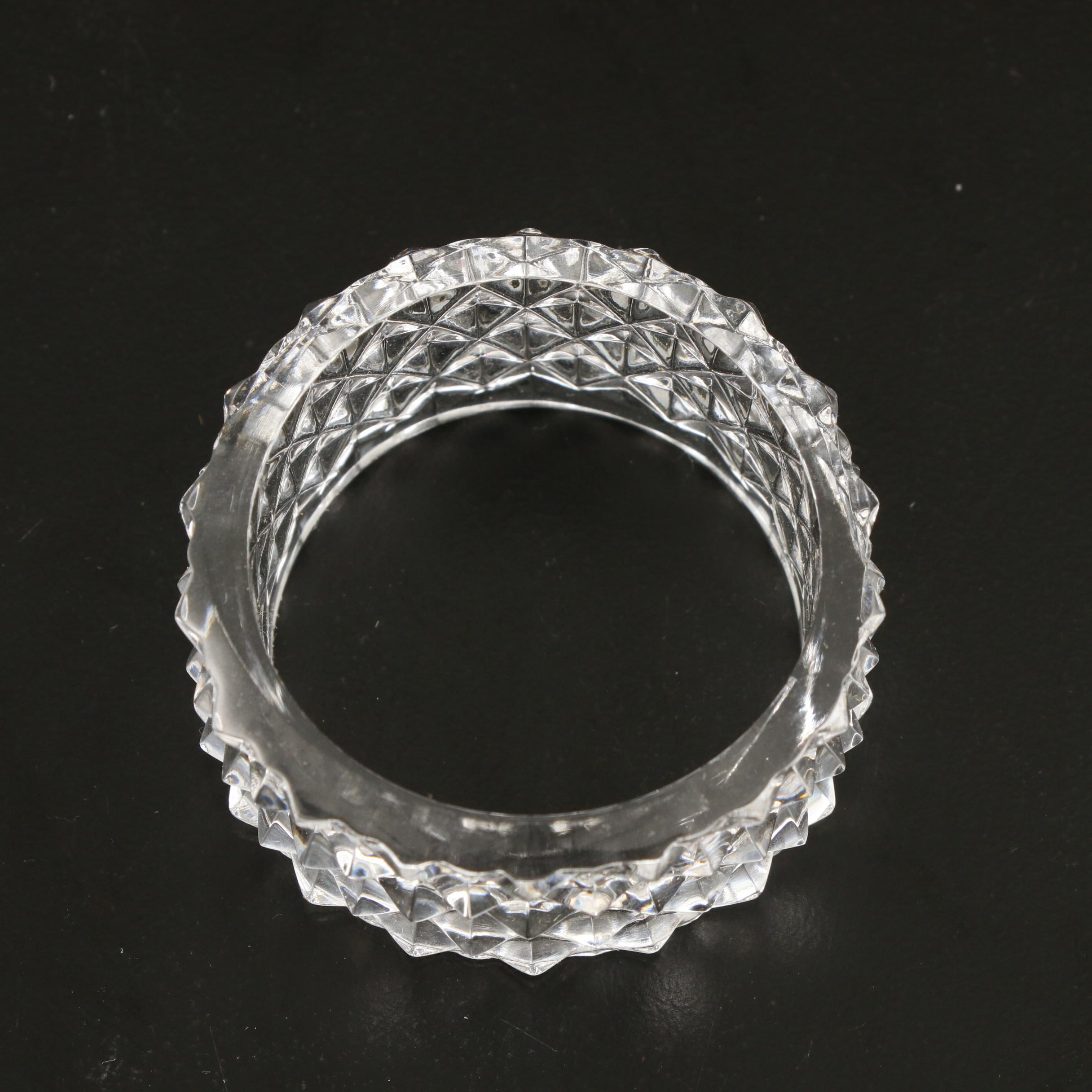 L.G. Wright "Daisy and Hobstar" with Fostoria and Other Cut Glass Stemware