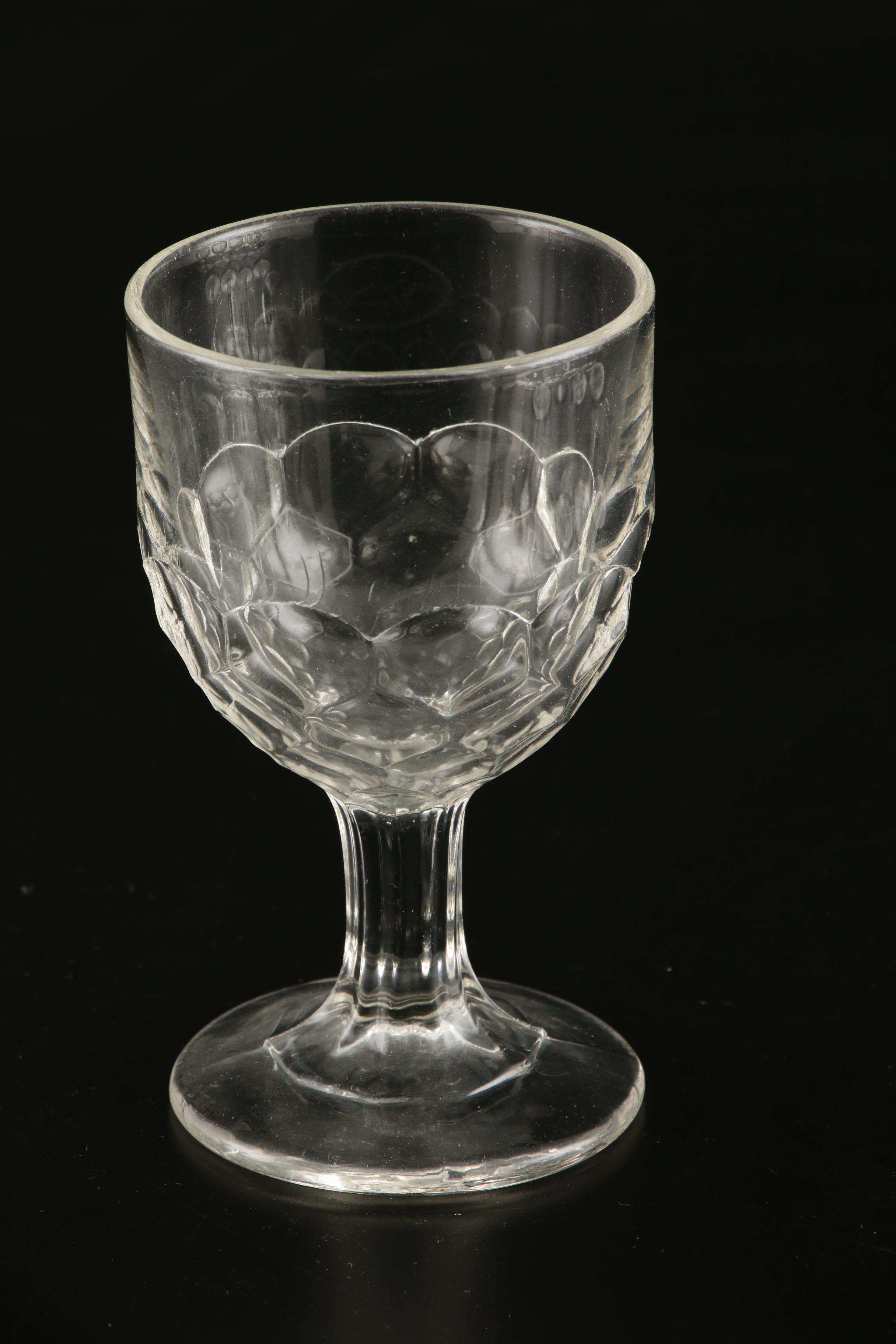 L.G. Wright "Daisy and Hobstar" with Fostoria and Other Cut Glass Stemware