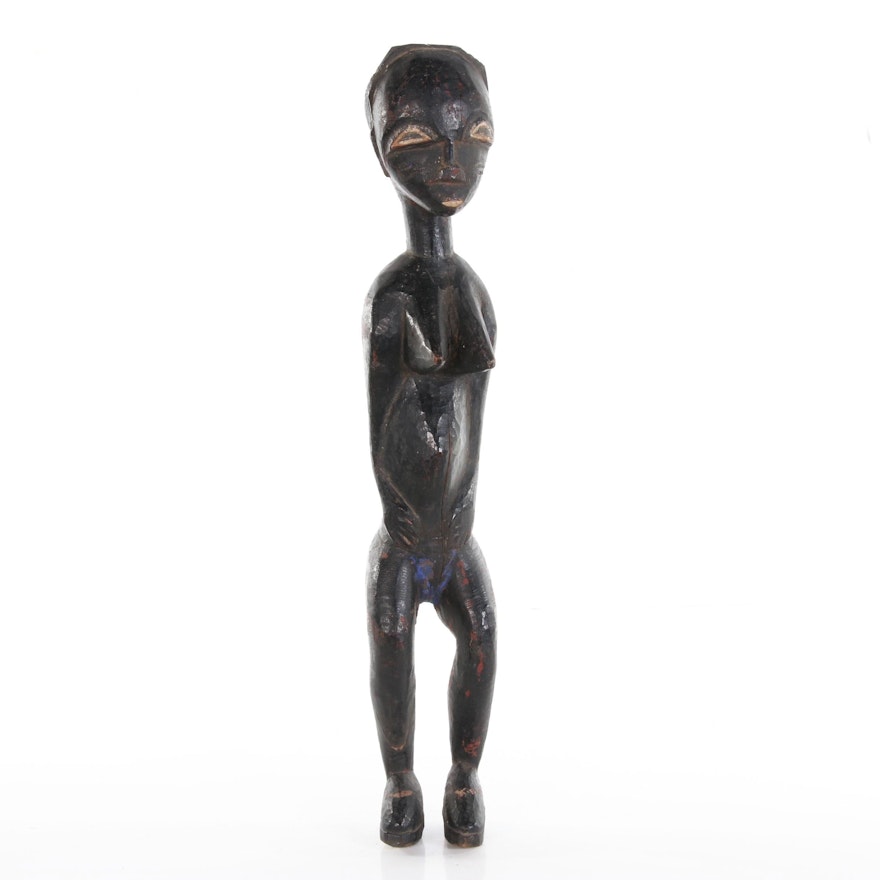 Hemba Style Wood Carved Figurative Sculpture, 20th Century