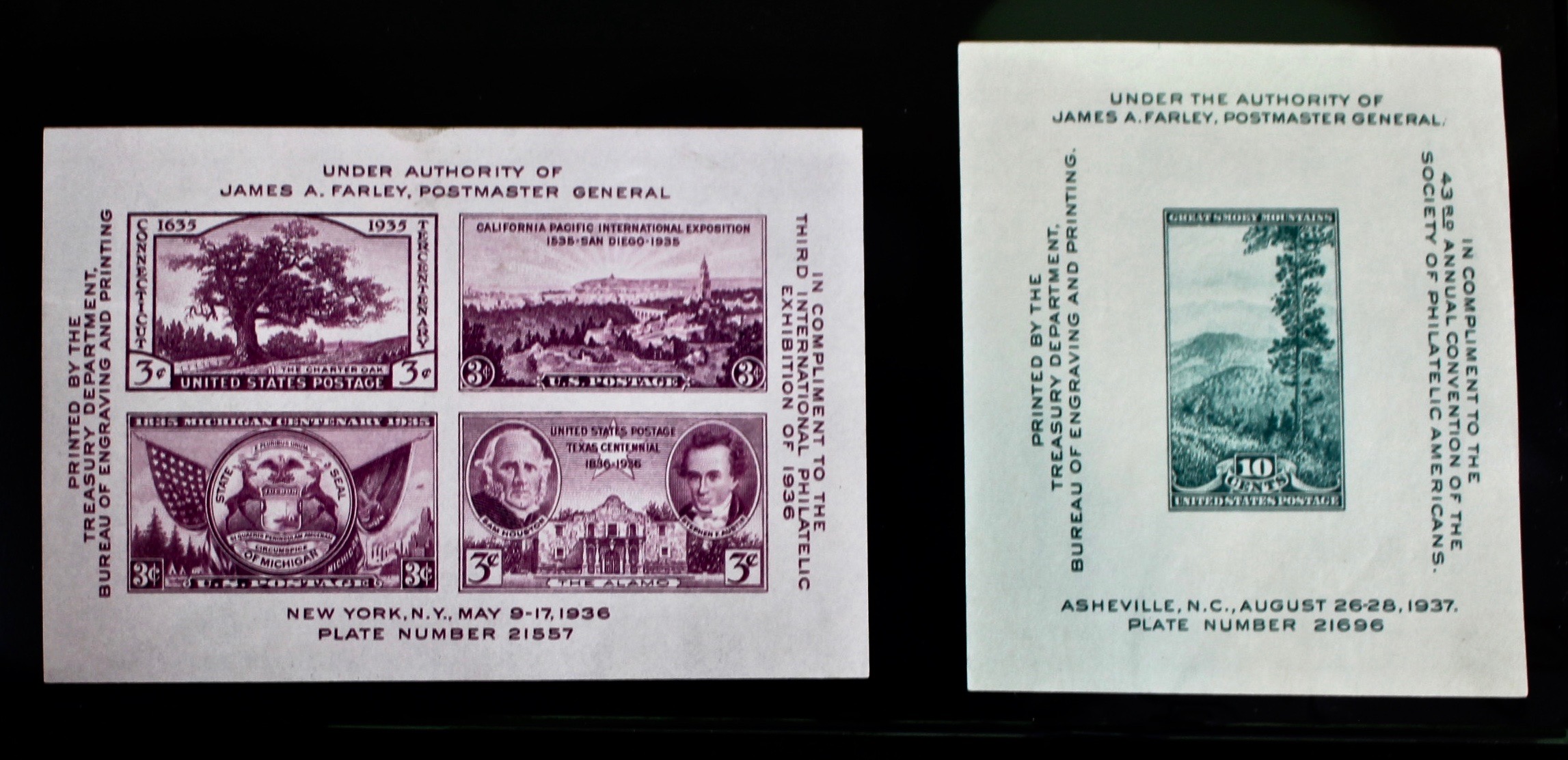 James A. Farley Postmaster General Stamp Collection, 1930s