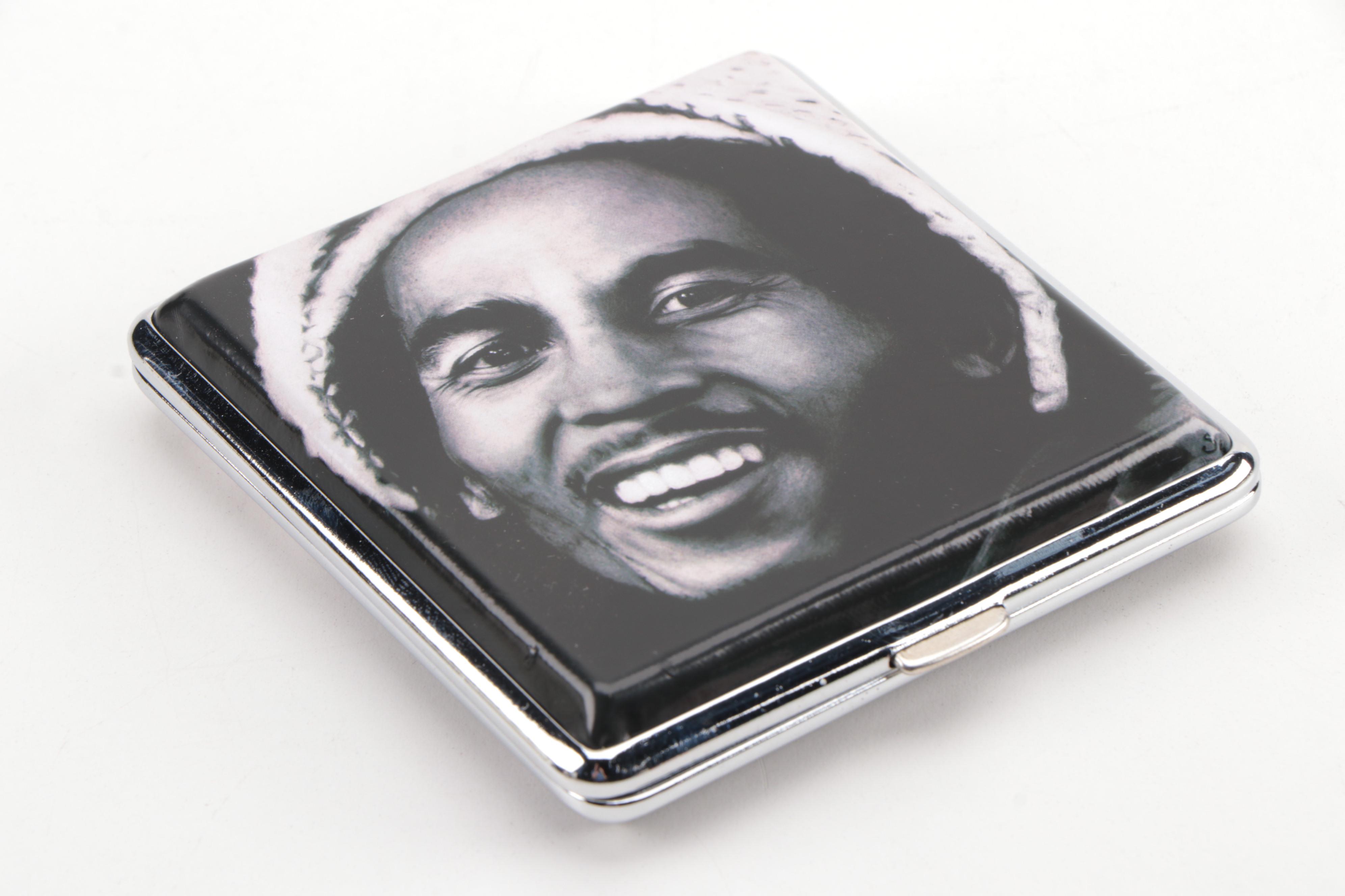 Bob Marley Cigarette Case, Folding Picture Frame, and Jewelry Box