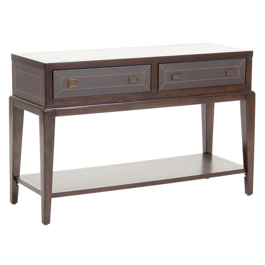 American Signature Contemporary Wood Console Table