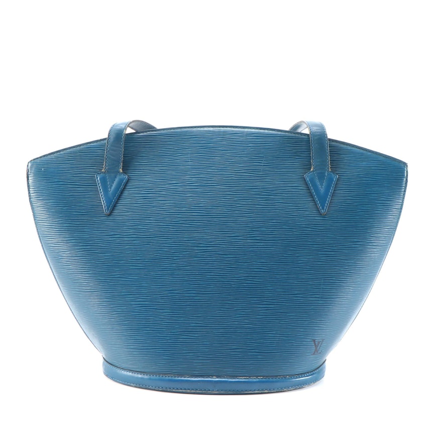 Louis Vuitton St. Jacques GM Handbag in Toledo Blue Epi Leather