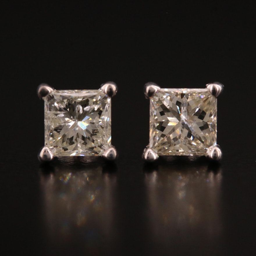14K 1.35 CTW Diamond Stud Earrings