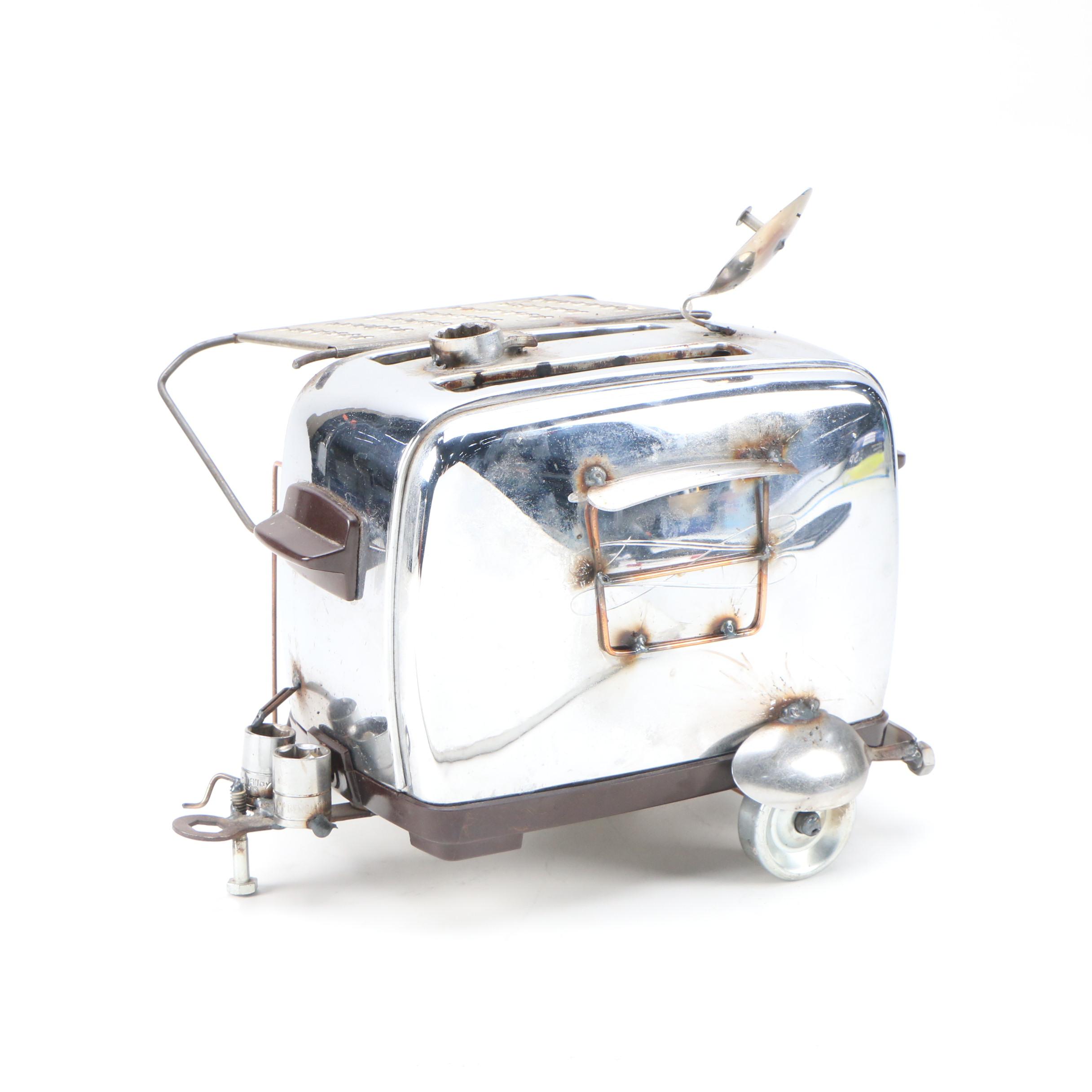 Repurposed Camfield Toaster RV Camper Sculpture