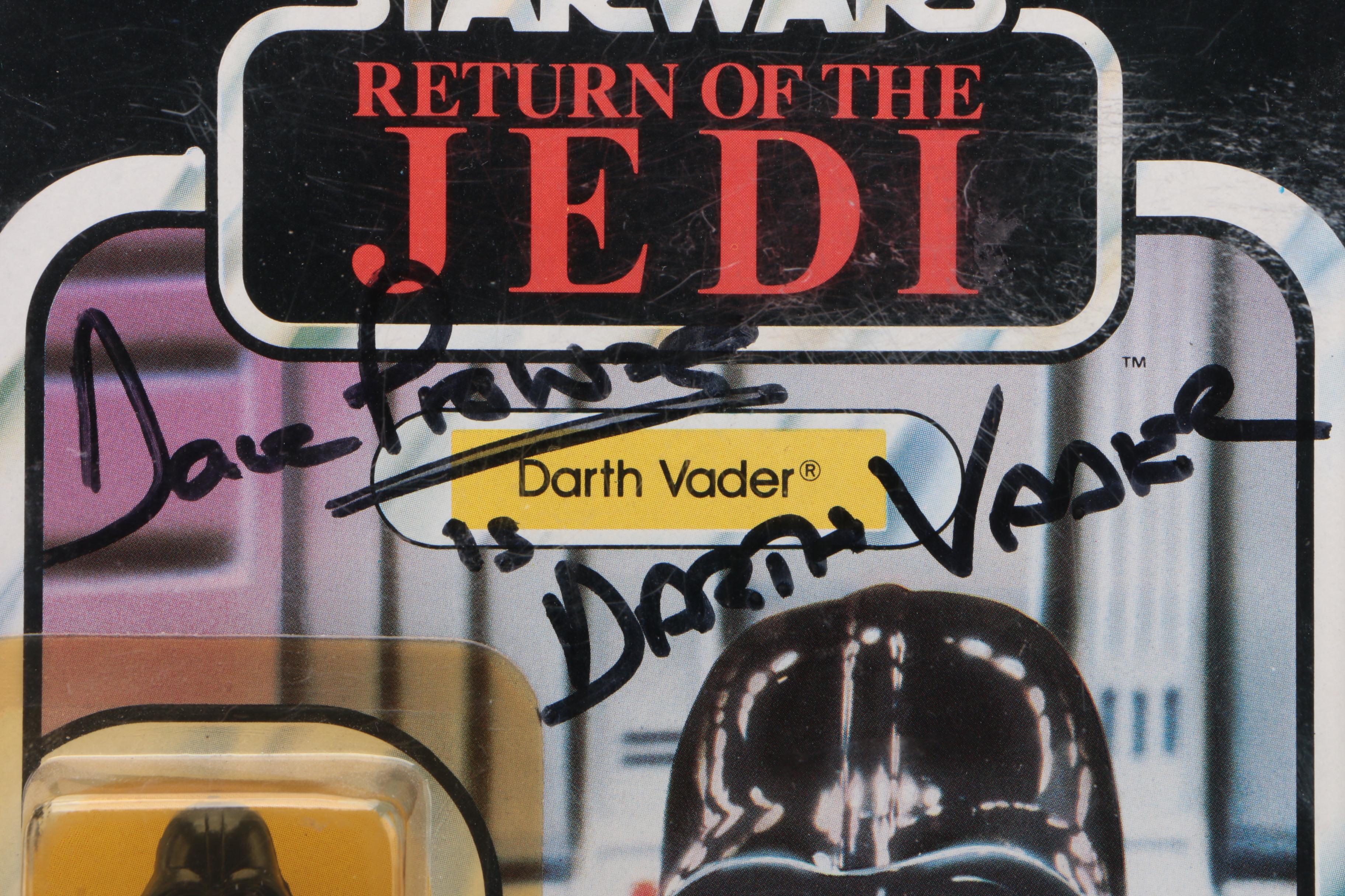 Kenner Return of the Jedi Darth Vader Figure Signed by Actor Dave Prowse, 1983