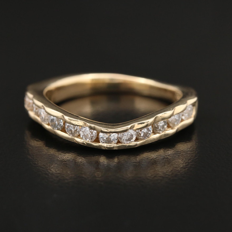 14K 0.75 CTW Diamond Band