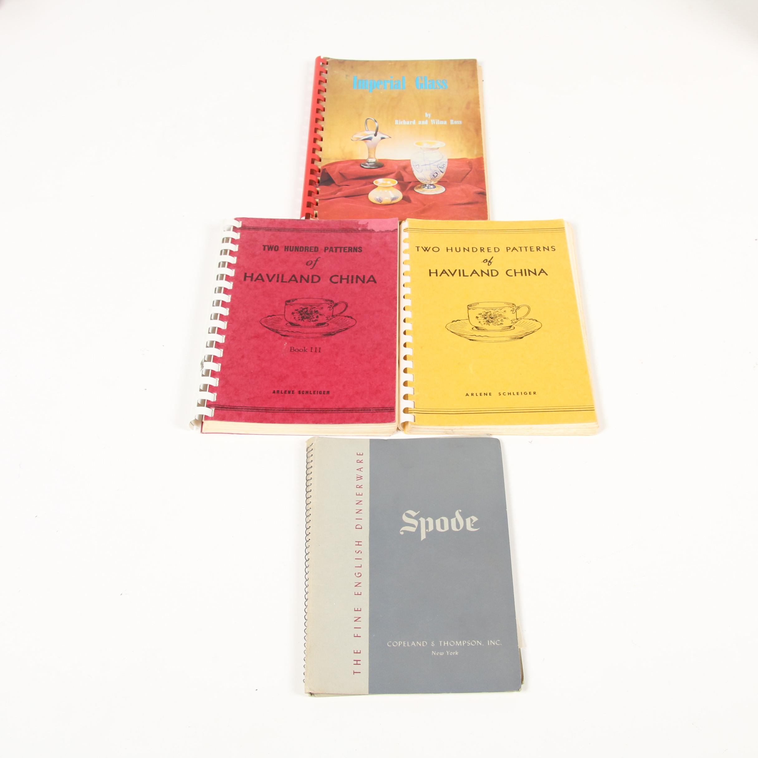 Books and Pamphlets on Various Brands Including Hermès, Spode and Haviland