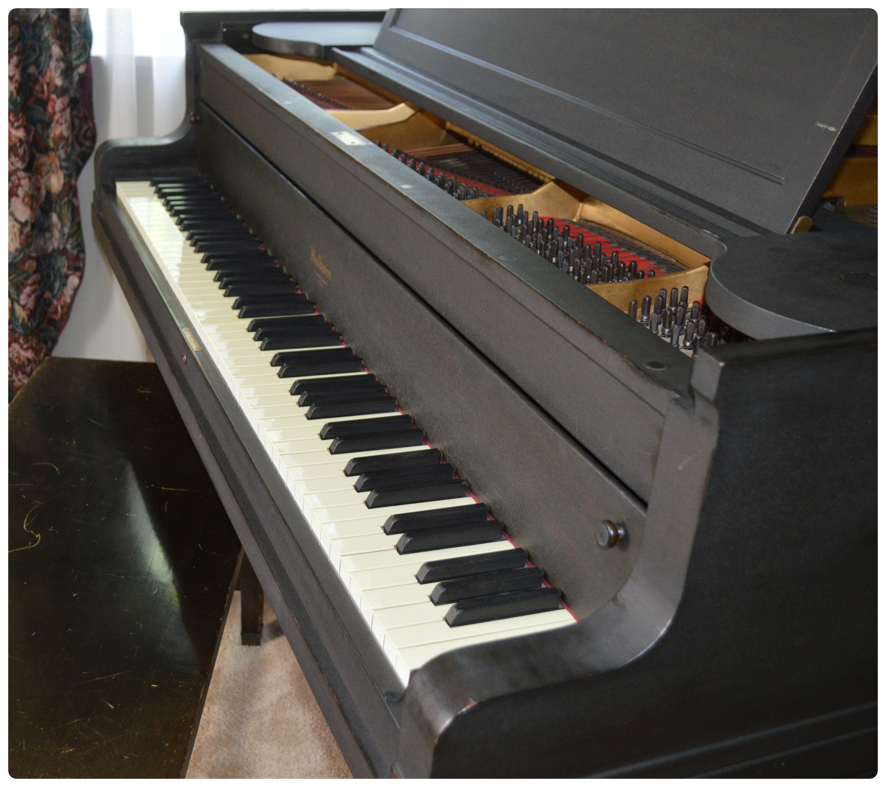 Baldwin Ebonized Baby Grand Piano, 1925
