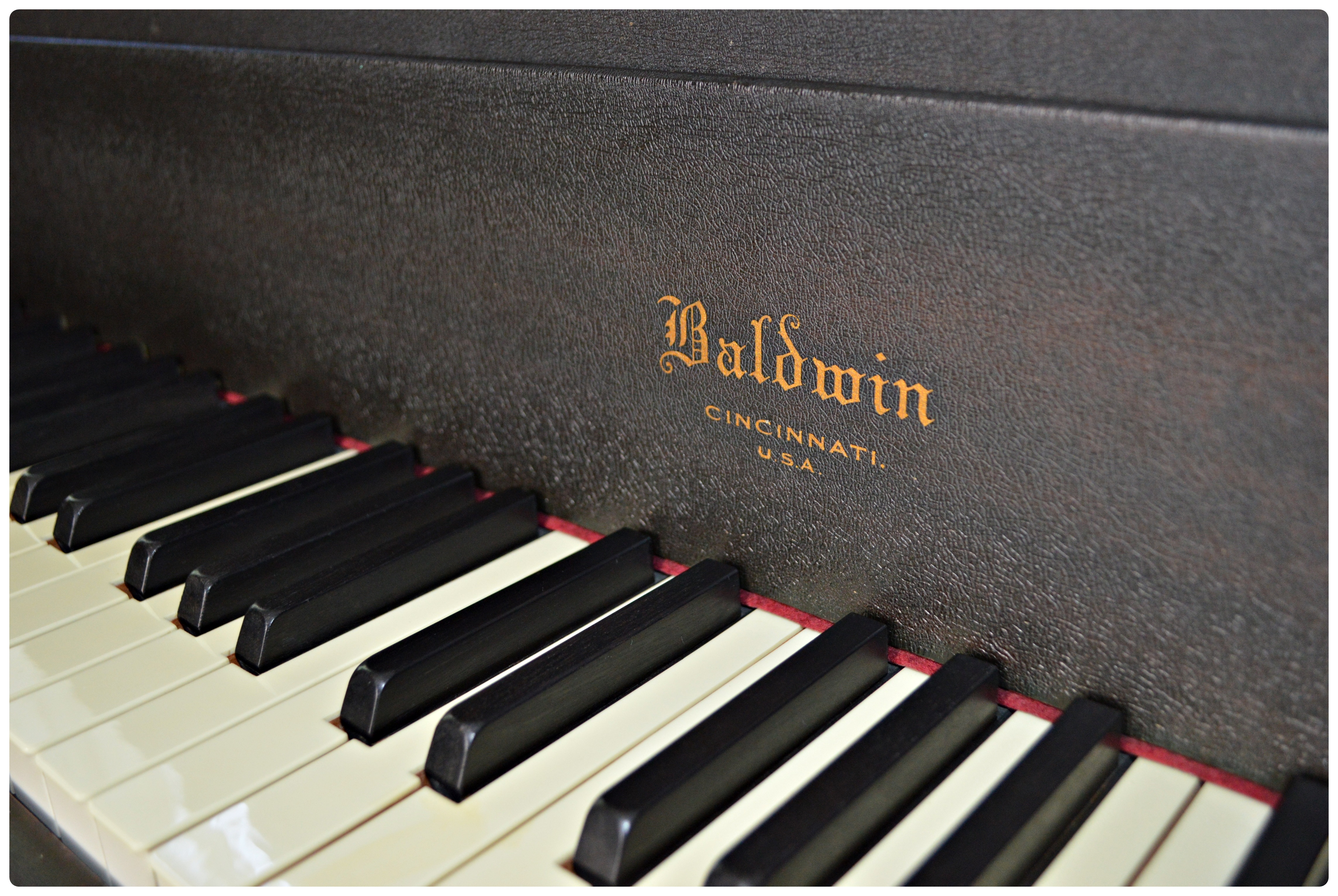 Baldwin Ebonized Baby Grand Piano, 1925