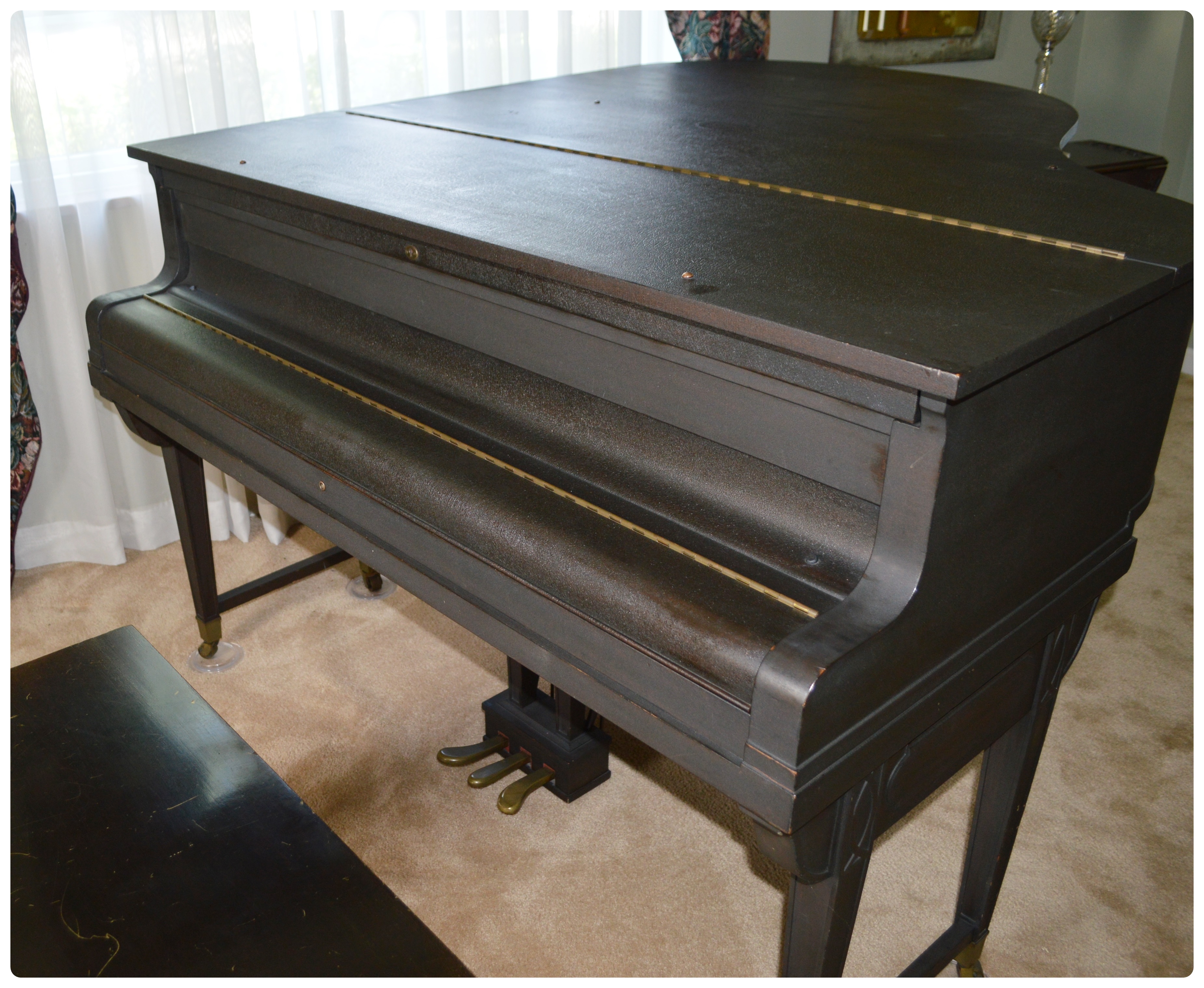 Baldwin Ebonized Baby Grand Piano, 1925