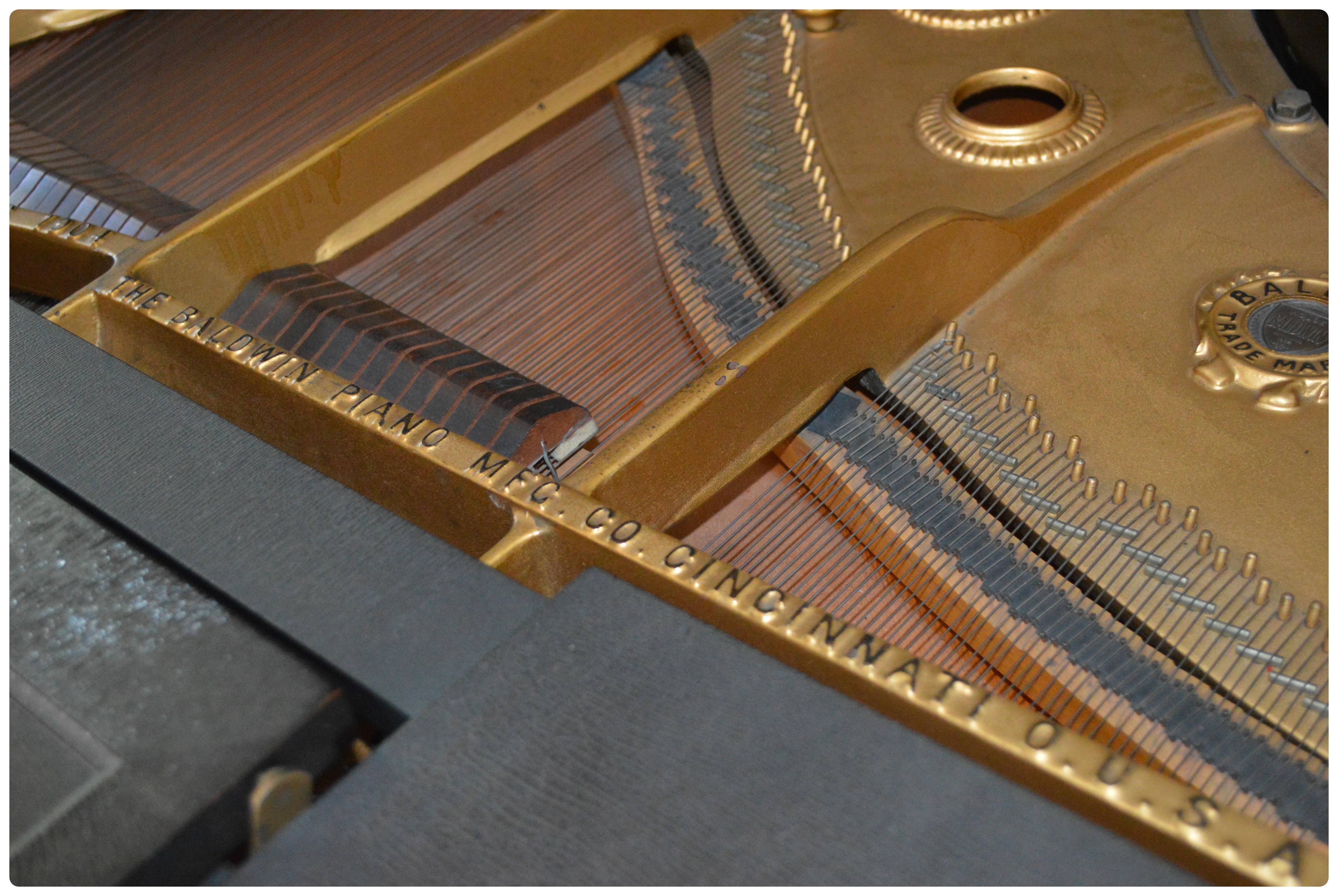 Baldwin Ebonized Baby Grand Piano, 1925