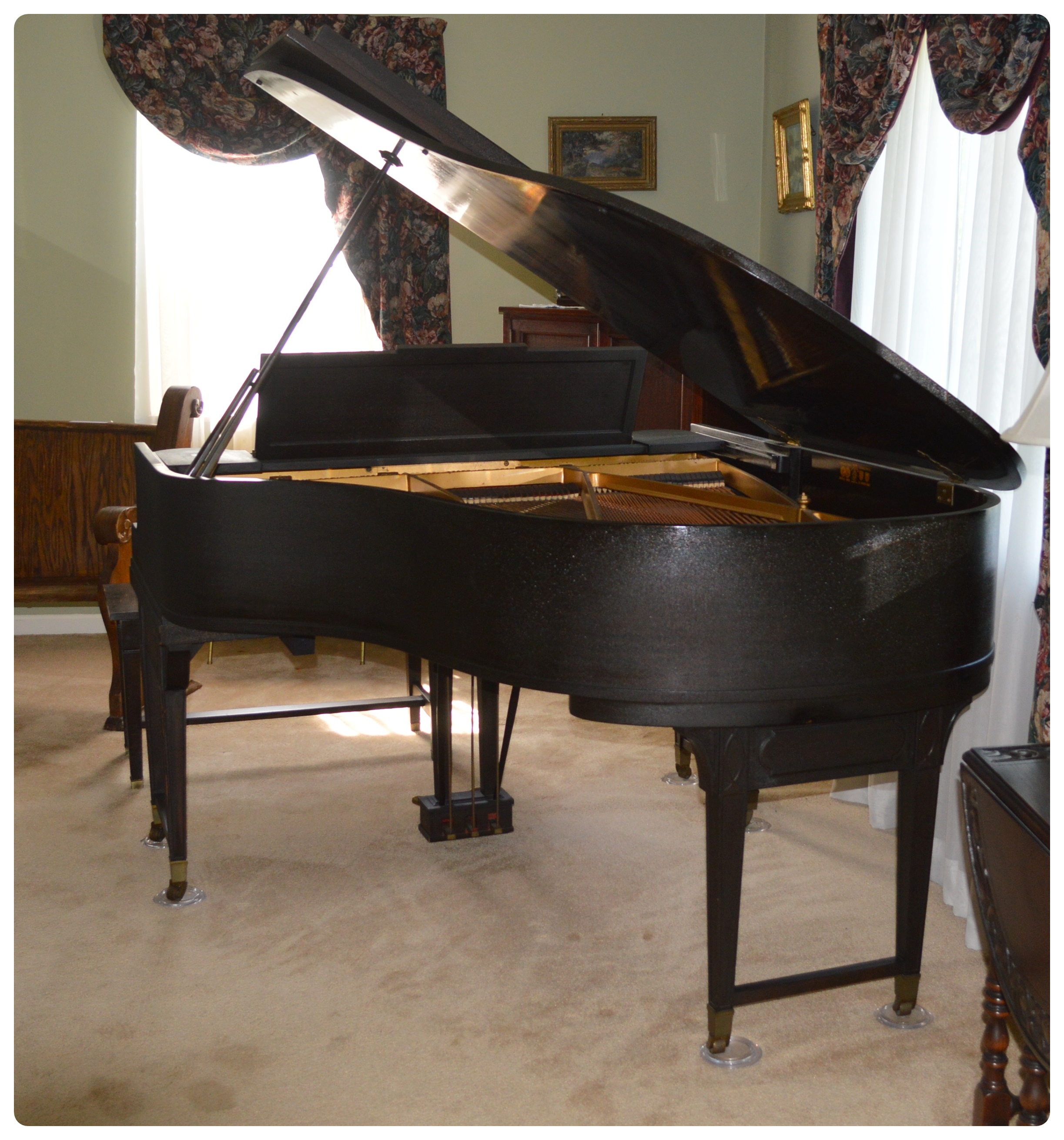 Baldwin Ebonized Baby Grand Piano, 1925