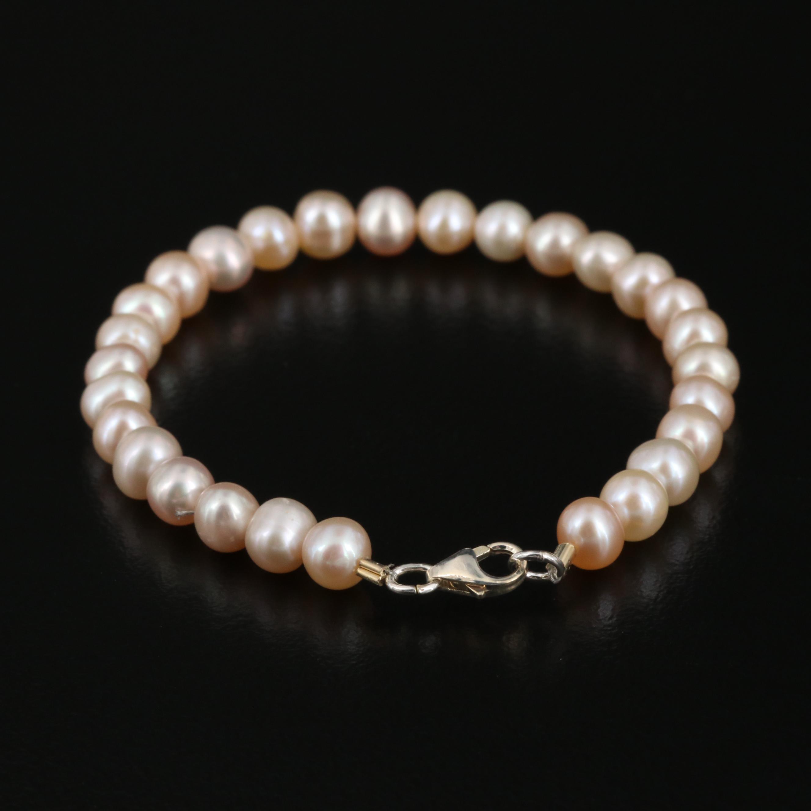 Sterling Pearl Bracelets