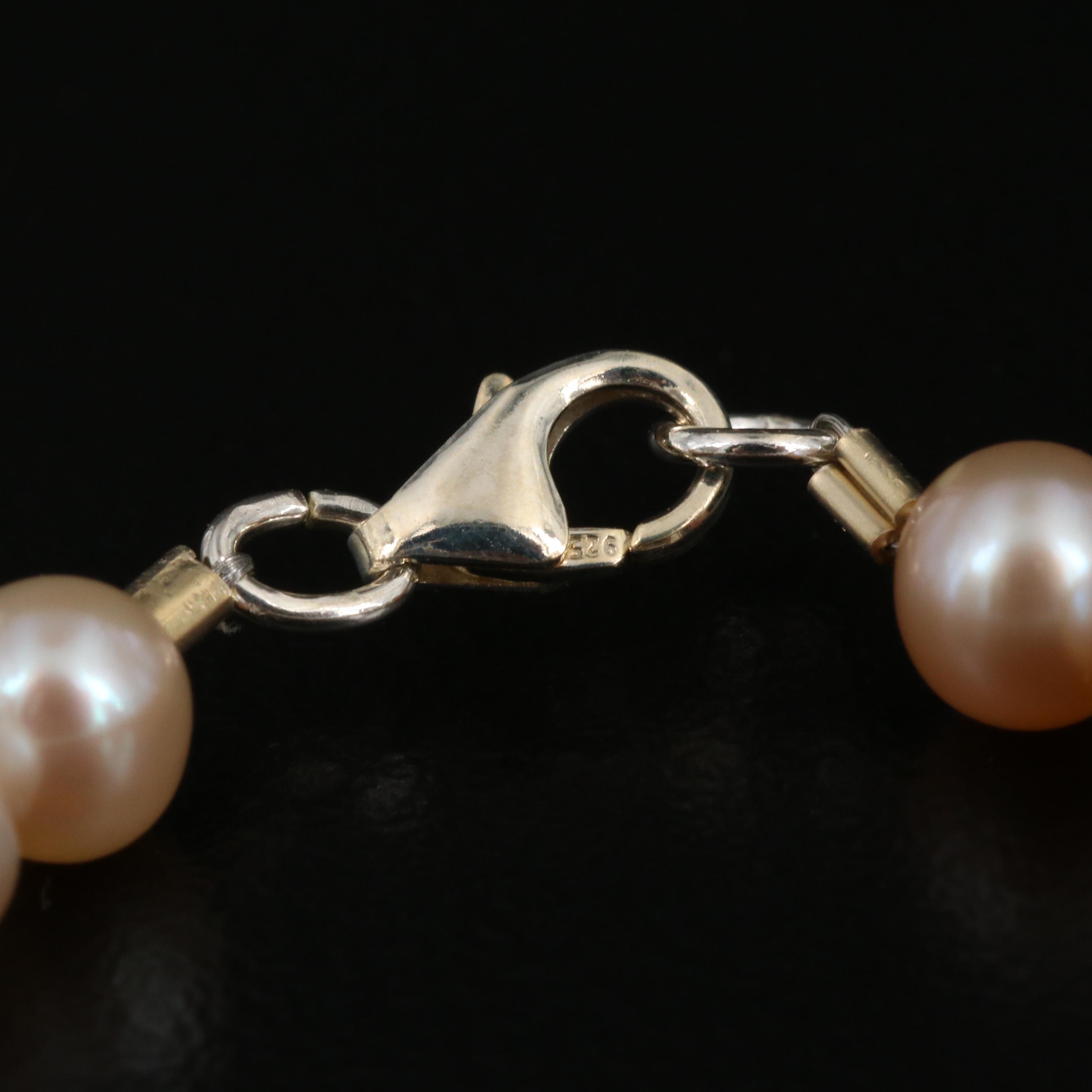 Sterling Pearl Bracelets