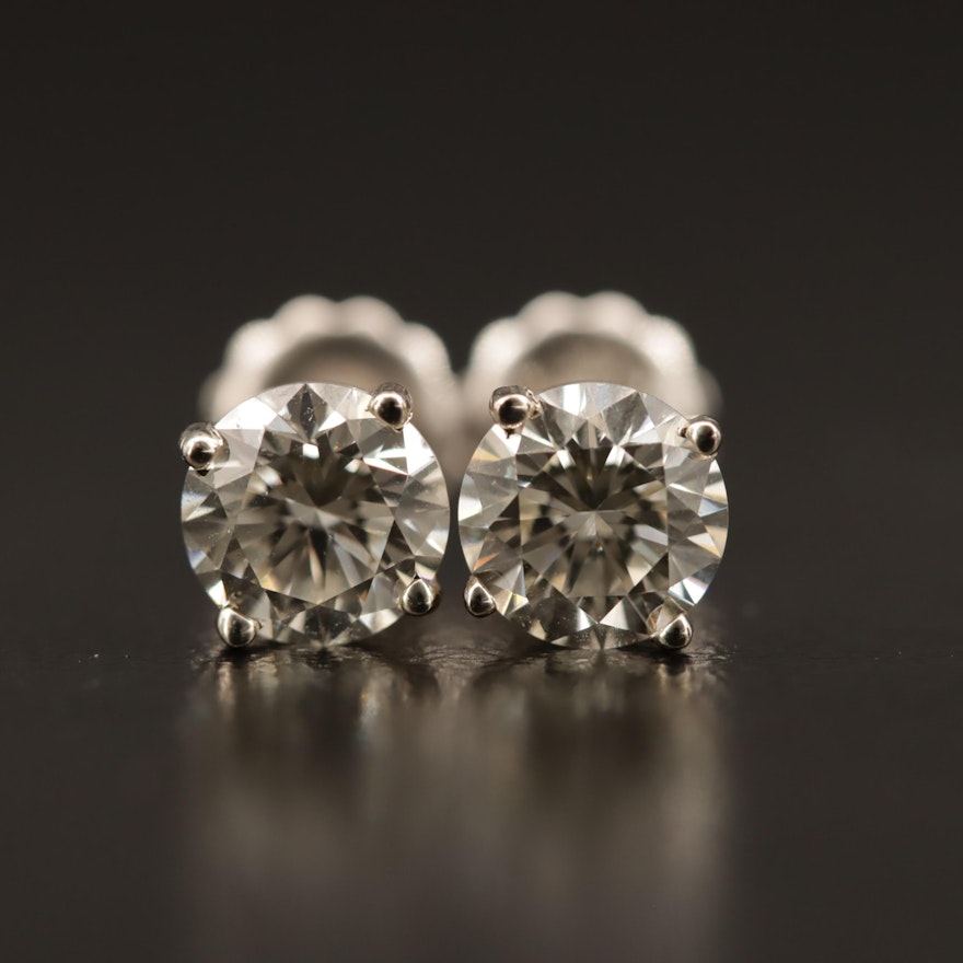 14K 1.49 CTW Diamond Stud Earrings