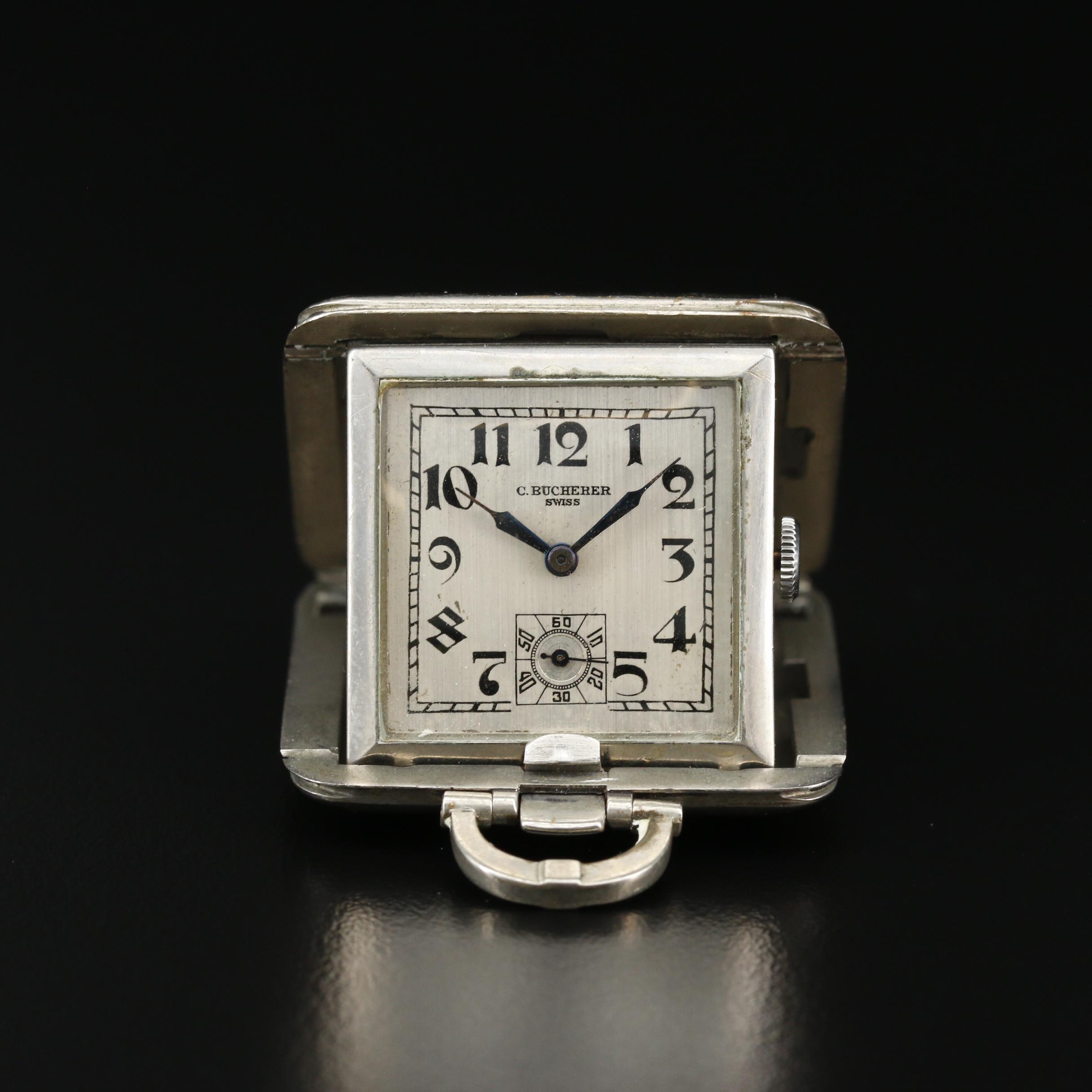 Vintage Bucherer Stem Wind Purse Watch
