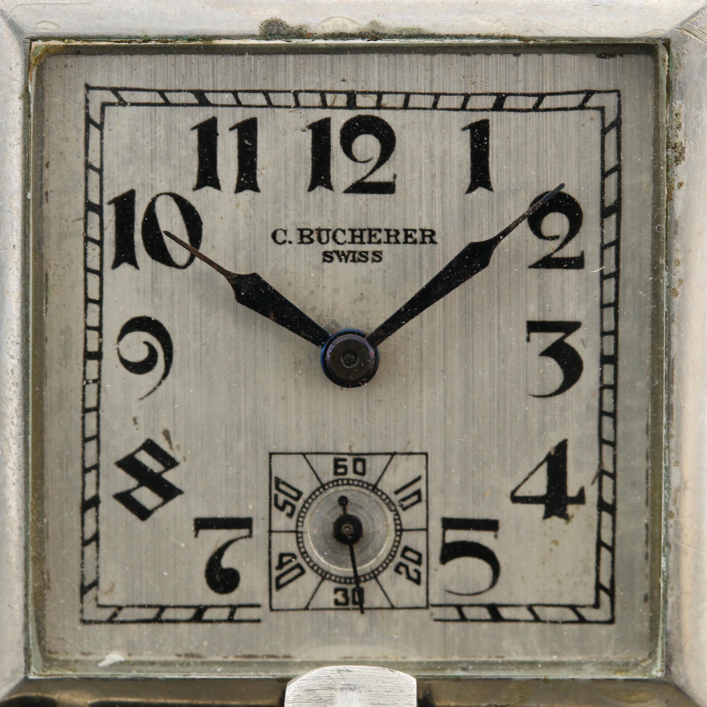 Vintage Bucherer Stem Wind Purse Watch