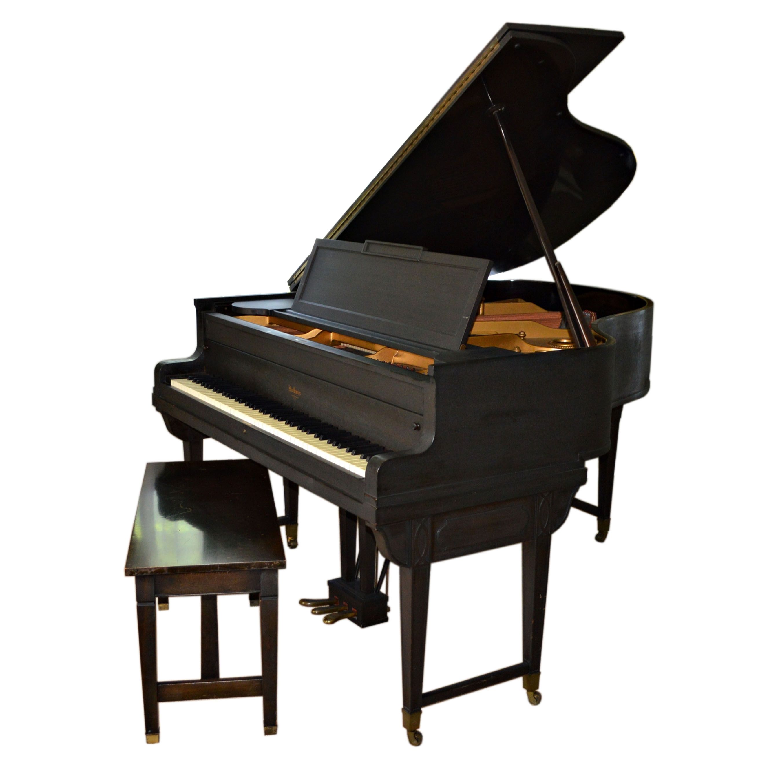Baldwin Ebonized Baby Grand Piano, 1925