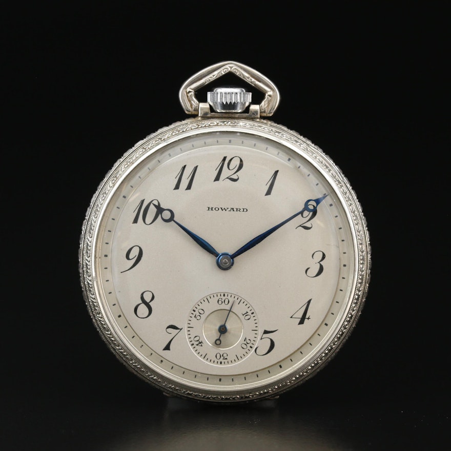 1929 E. Howard Gold Filled Open Face Pocket Watch