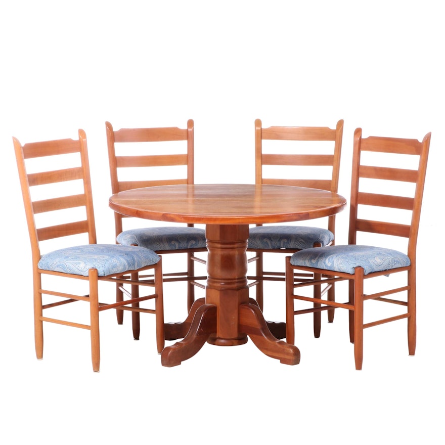 Five-Piece Cherrywood Dining Suite, 20th Century