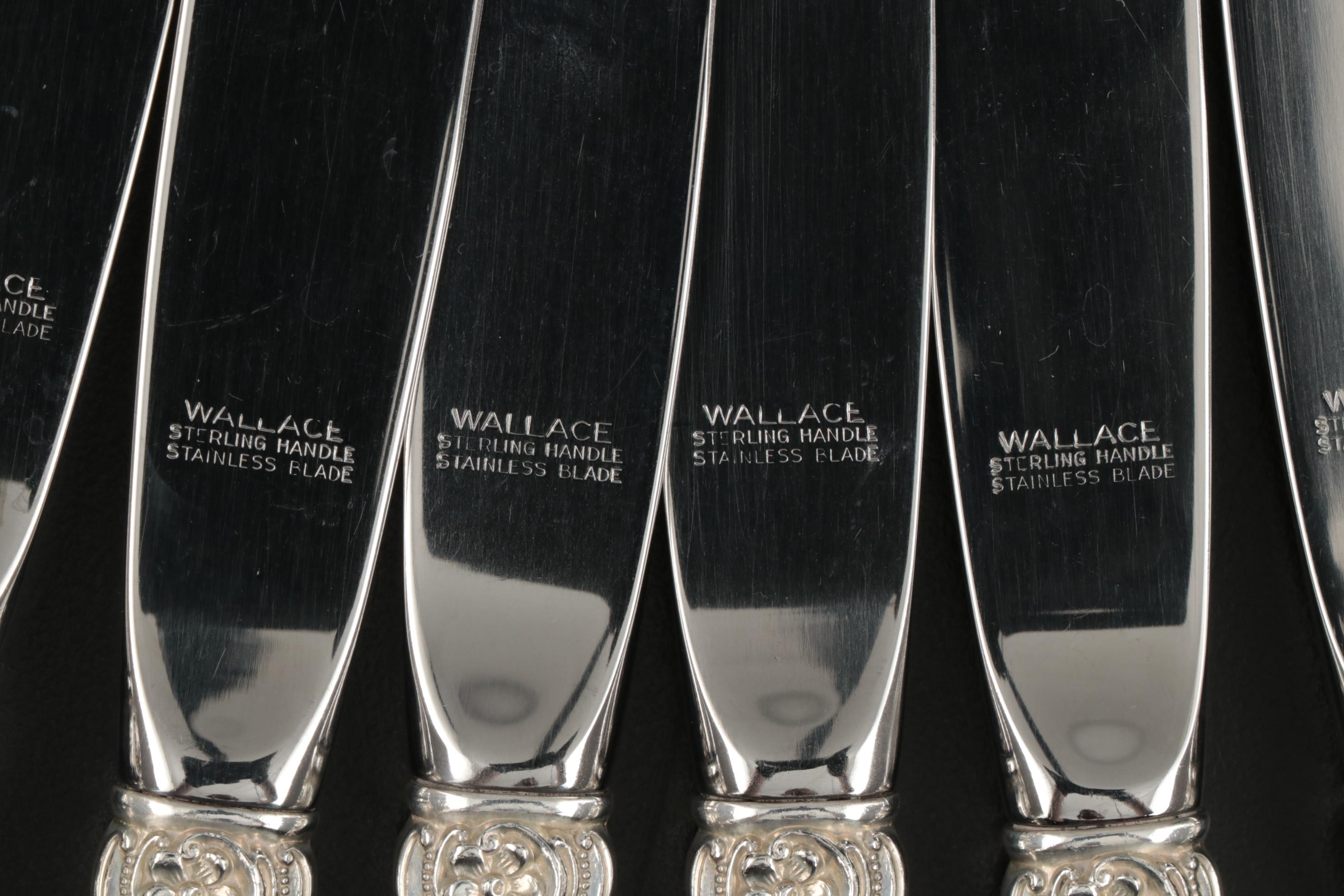 Wallace "Grande Baroque" Sterling Silver Flatware, Mid to Late 20th Century