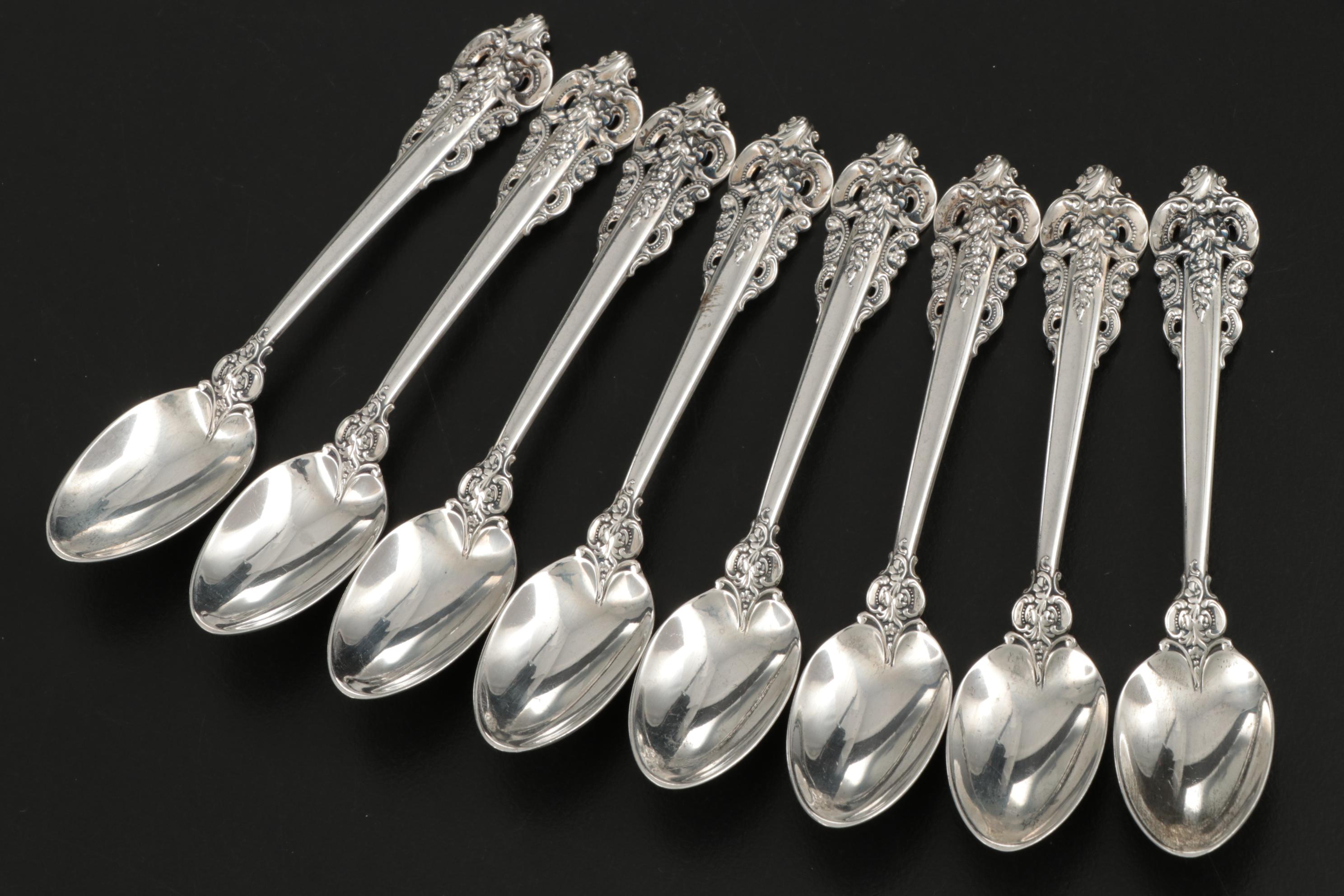 Wallace "Grande Baroque" Sterling Silver Flatware, Mid to Late 20th Century