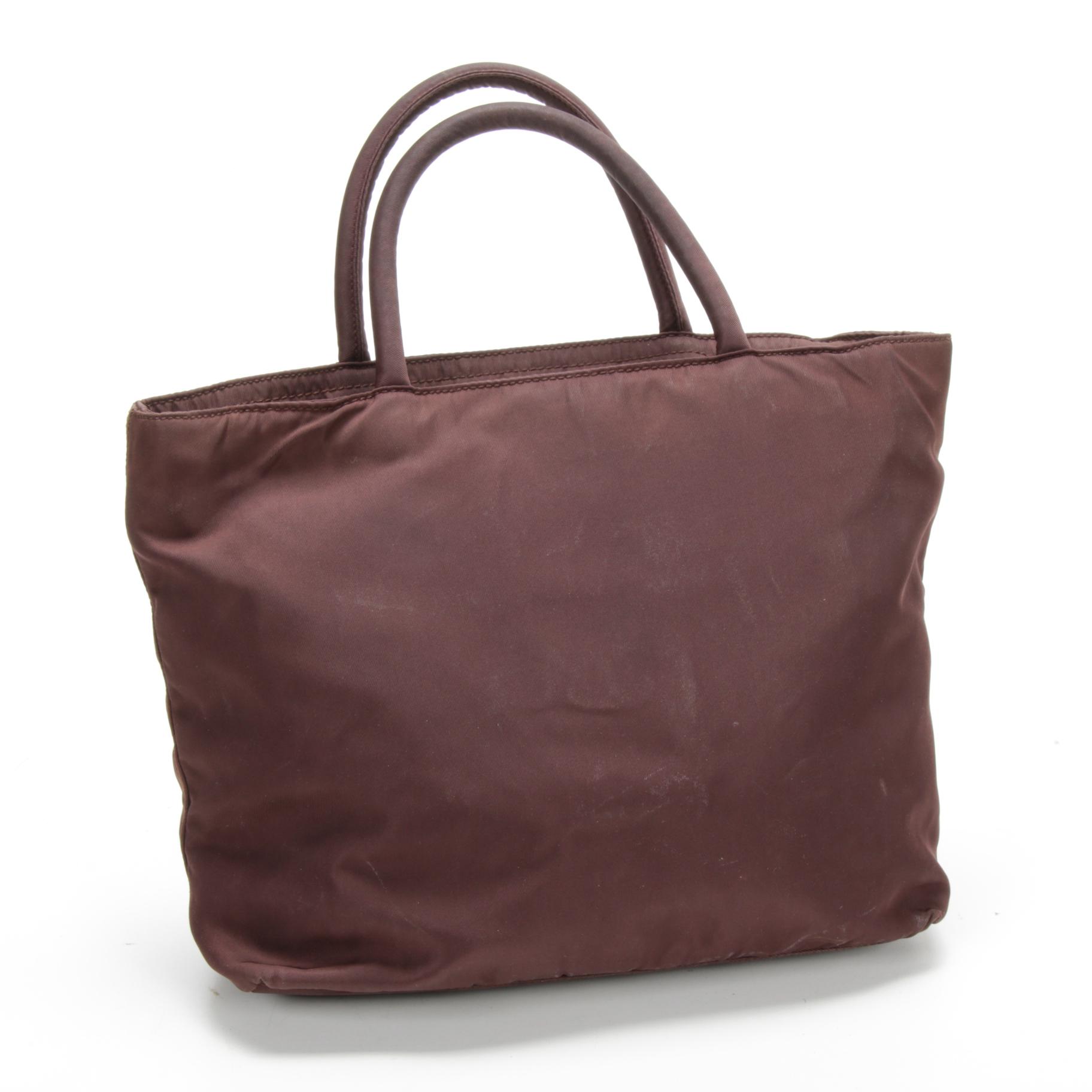 Prada Tote in Brown Tessuto Nylon