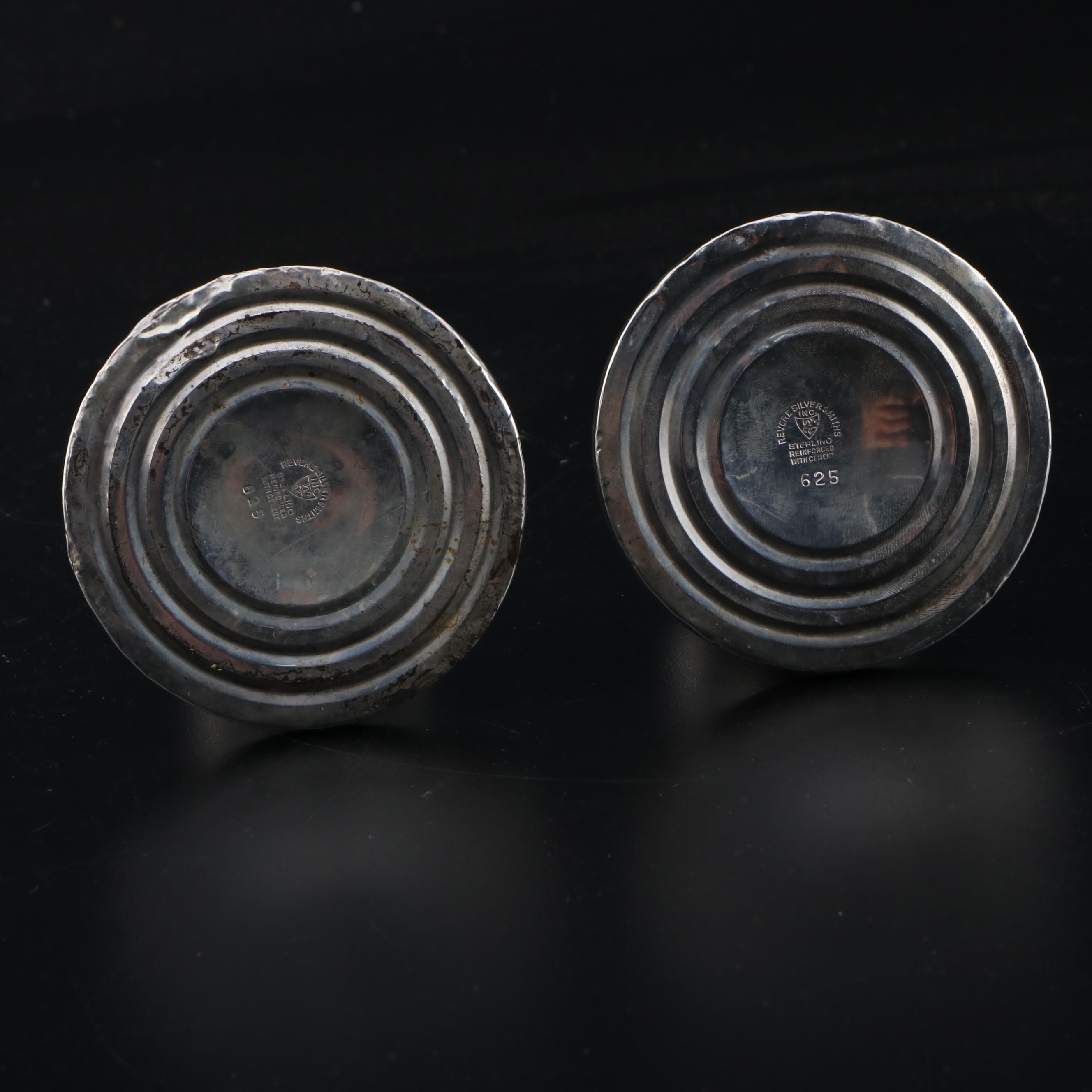 Revere Silversmiths Weighted Sterling Candlesticks, Early to Mid 20th Century