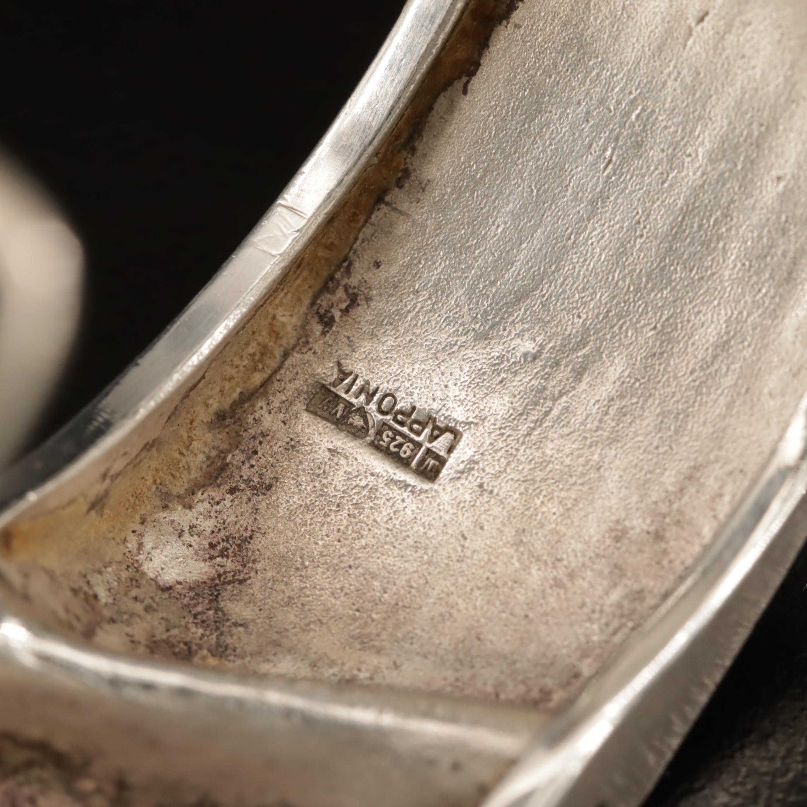 Scandinavian Modern Lapponia Sterling Silver 'Darina's' Cuff