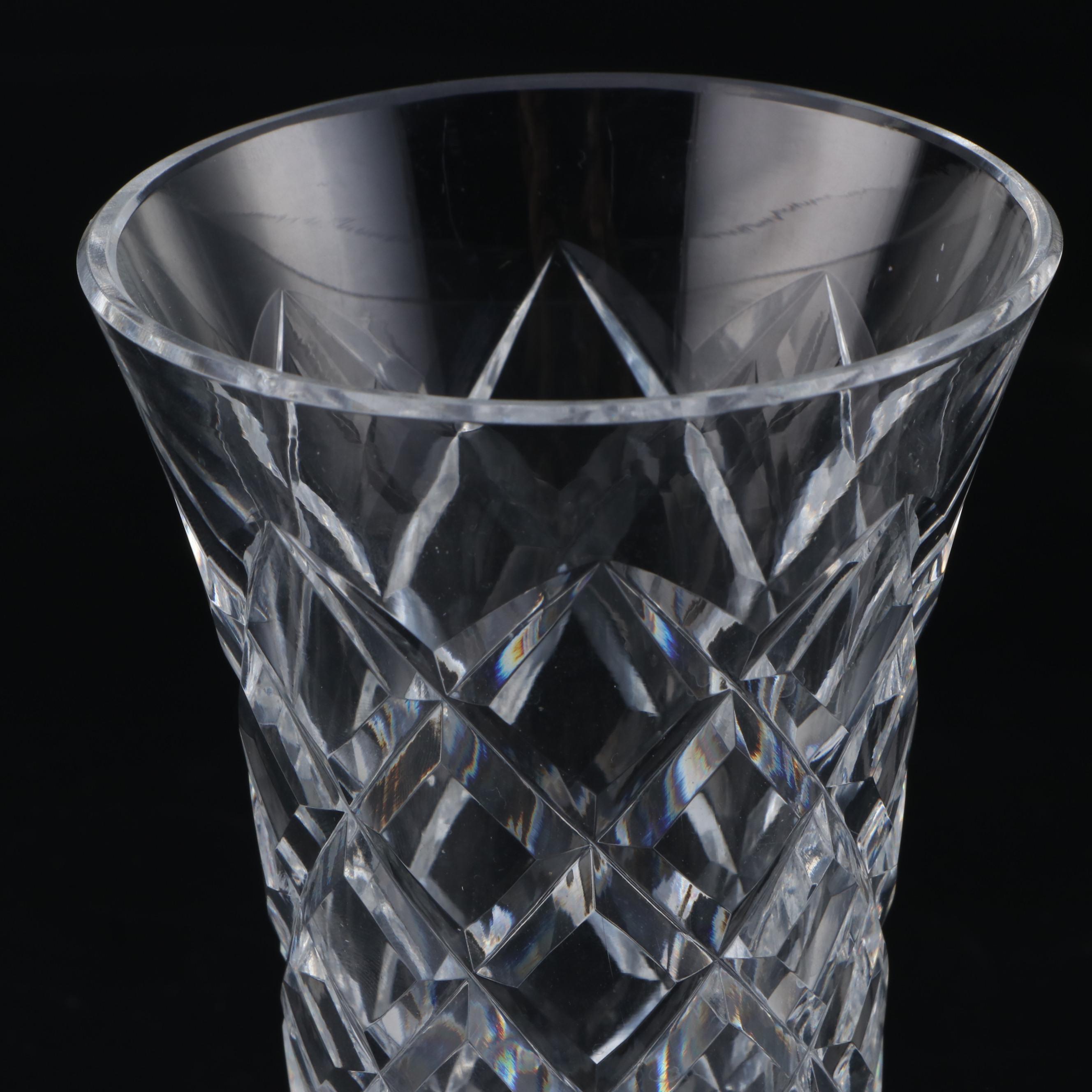 Waterford Cut Crystal Vase