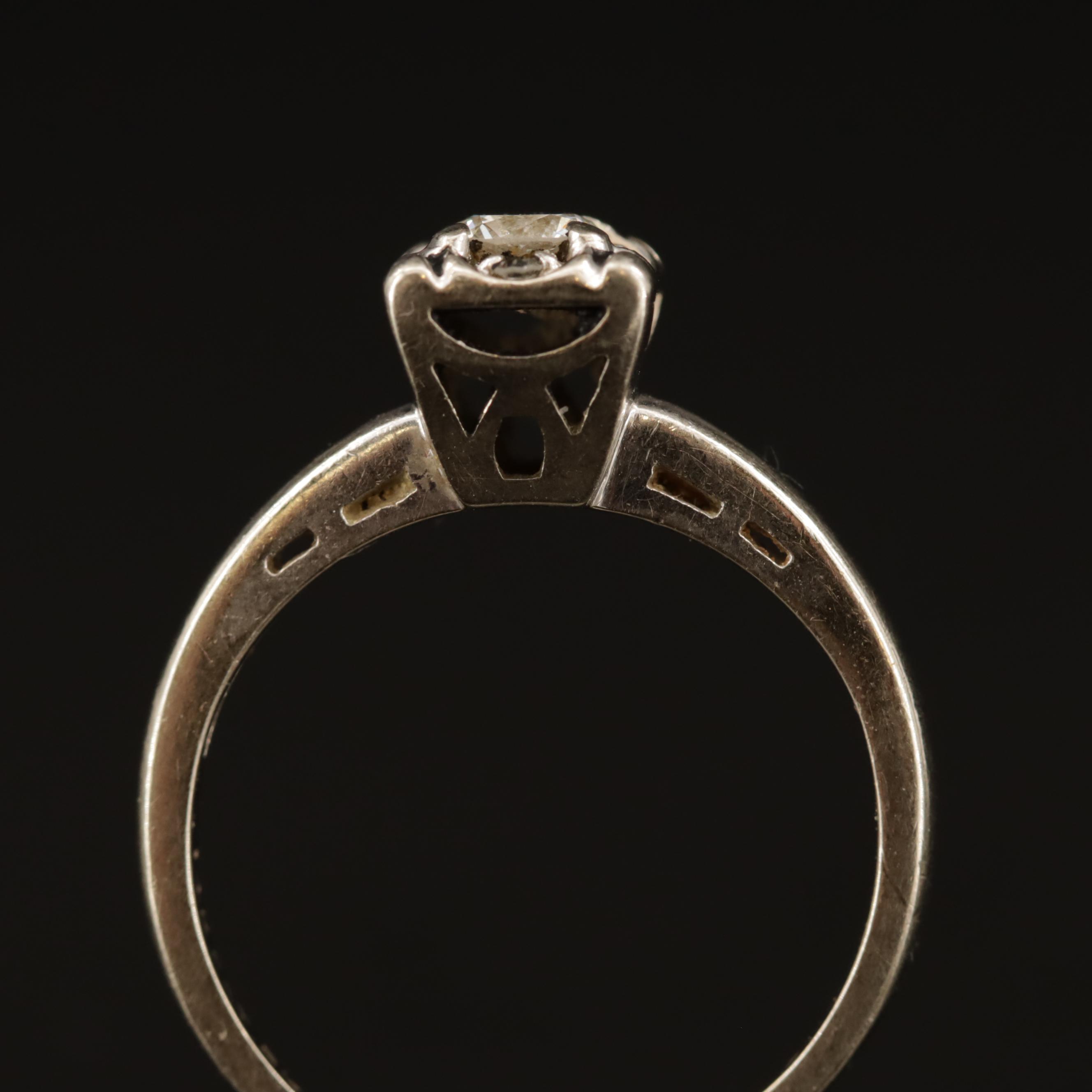 Vintage 14K Diamond Ring Set