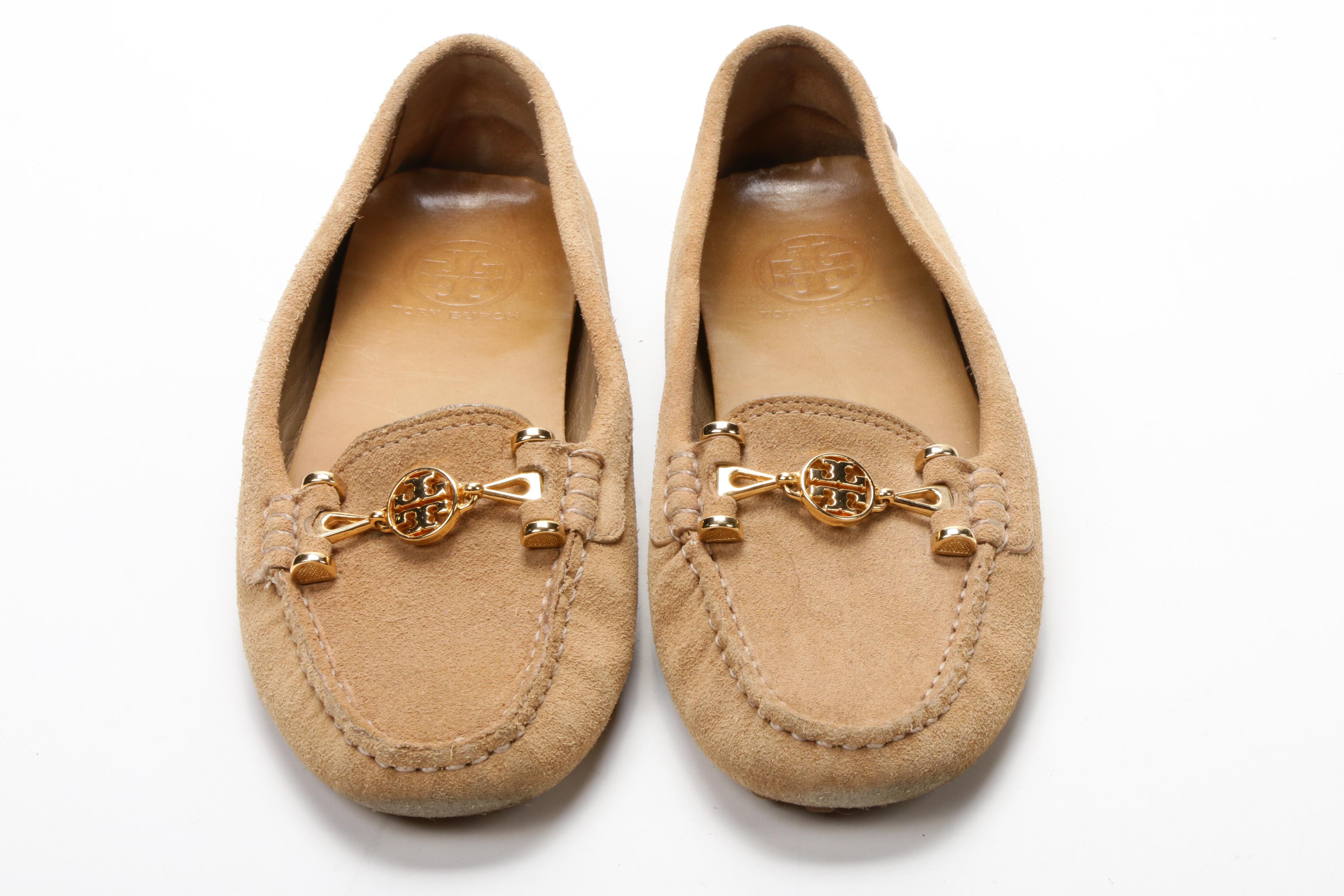 Tory Burch Daria Suede Driving Loafers