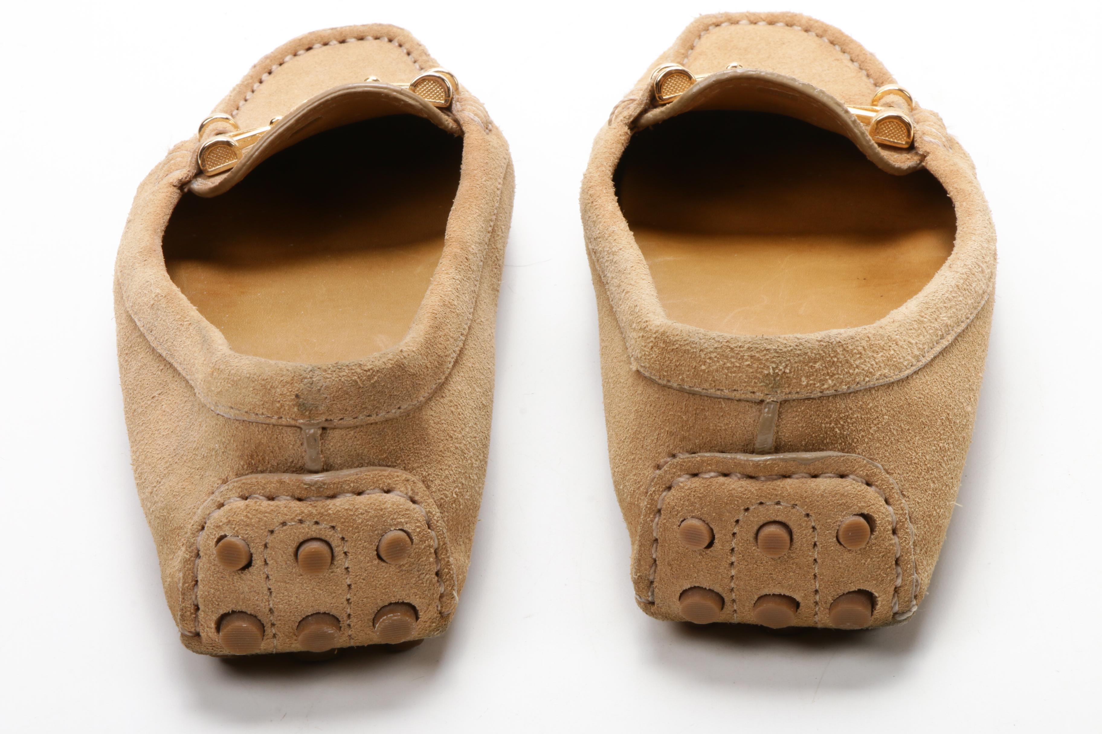 Tory Burch Daria Suede Driving Loafers