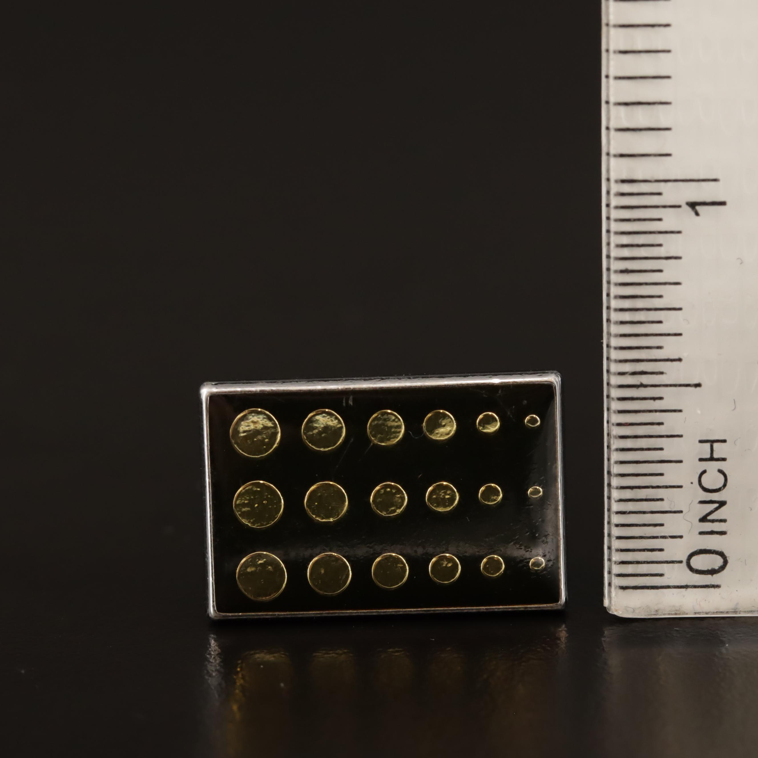 Vintage Enamel Cufflinks Featuring Victoria Flemming