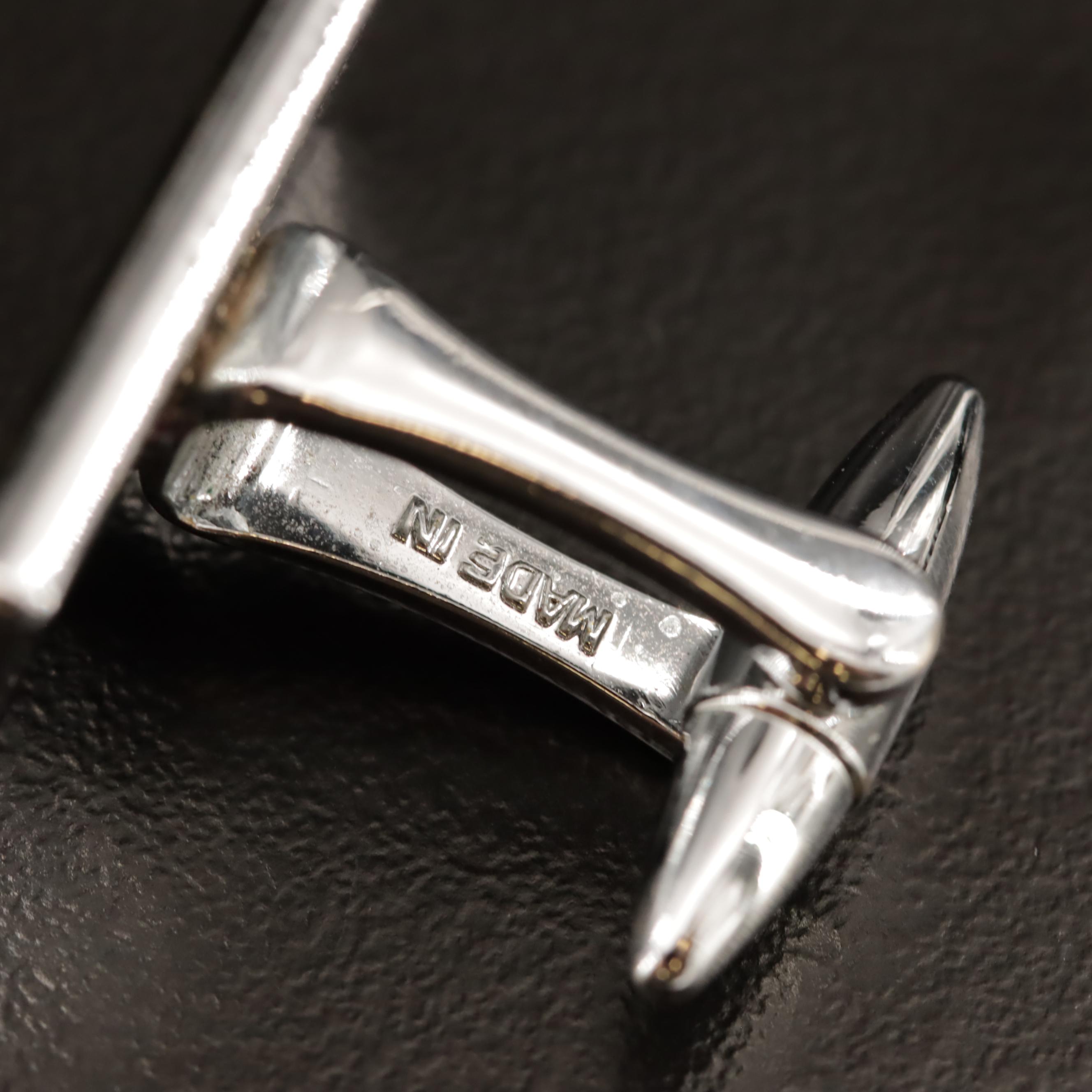 Vintage Enamel Cufflinks Featuring Victoria Flemming