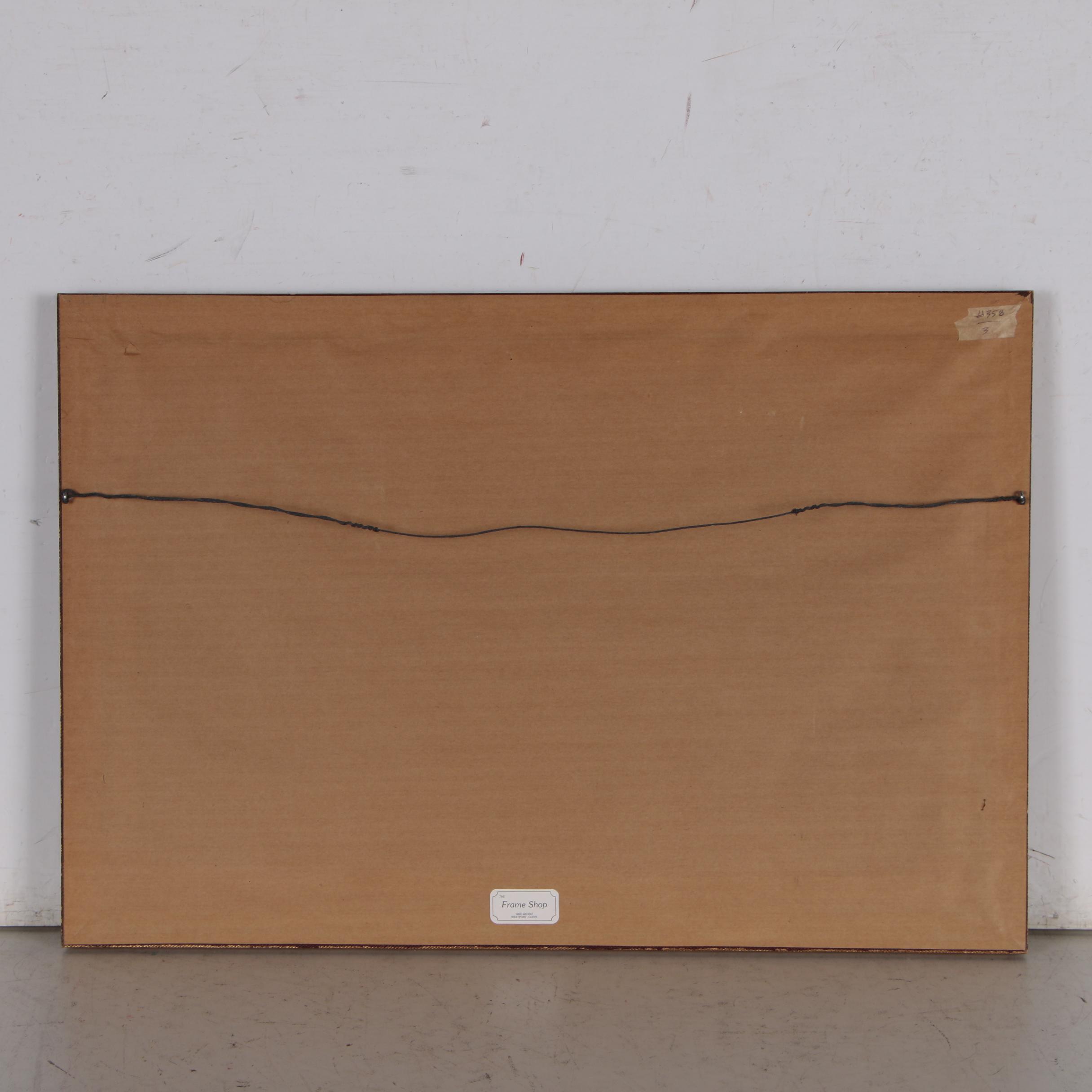 Michael Vicary Watercolor Painting of "The Copper Horse" at Windsor Castle