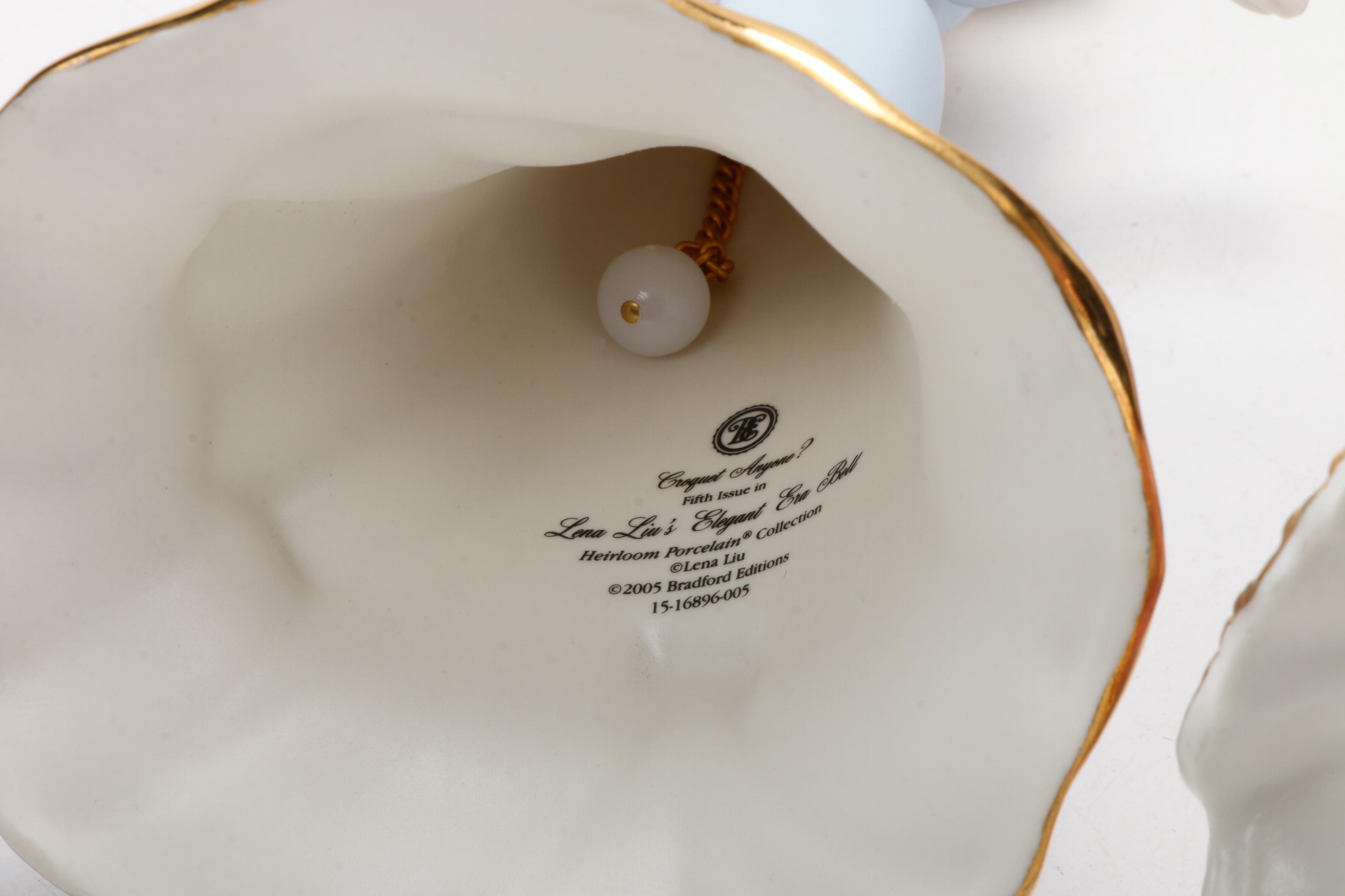 Bradford Exchange "Lena Liu's Elegant Era Bell" Heirloom Porcelain Figurines