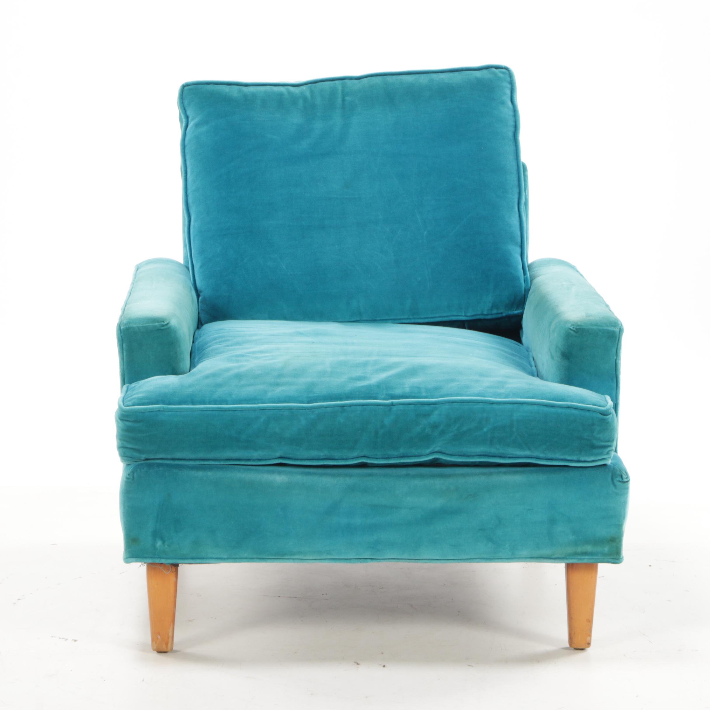 Three Sara Scott Furniture Mid Century Modern Low Armchairs