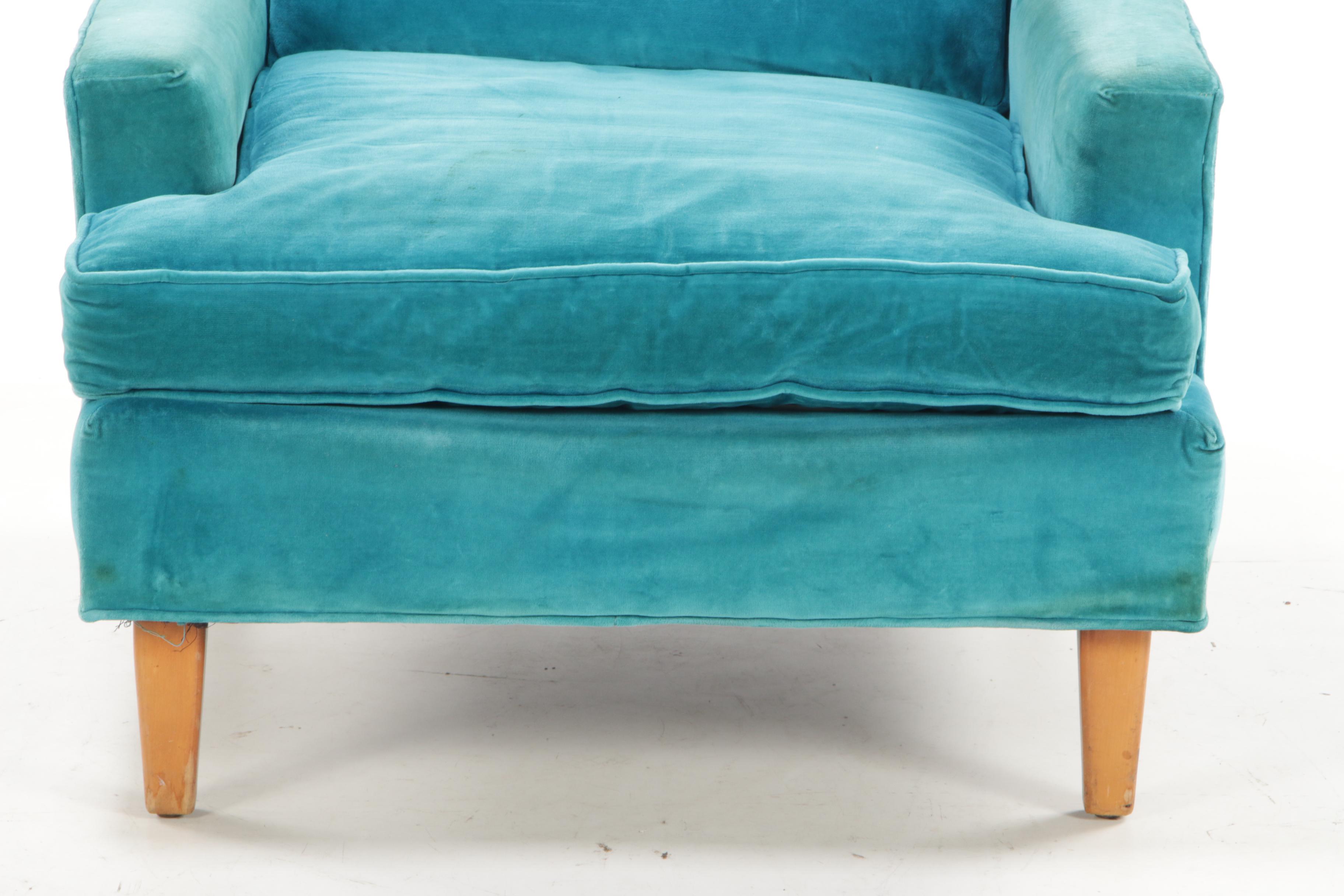 Three Sara Scott Furniture Mid Century Modern Low Armchairs