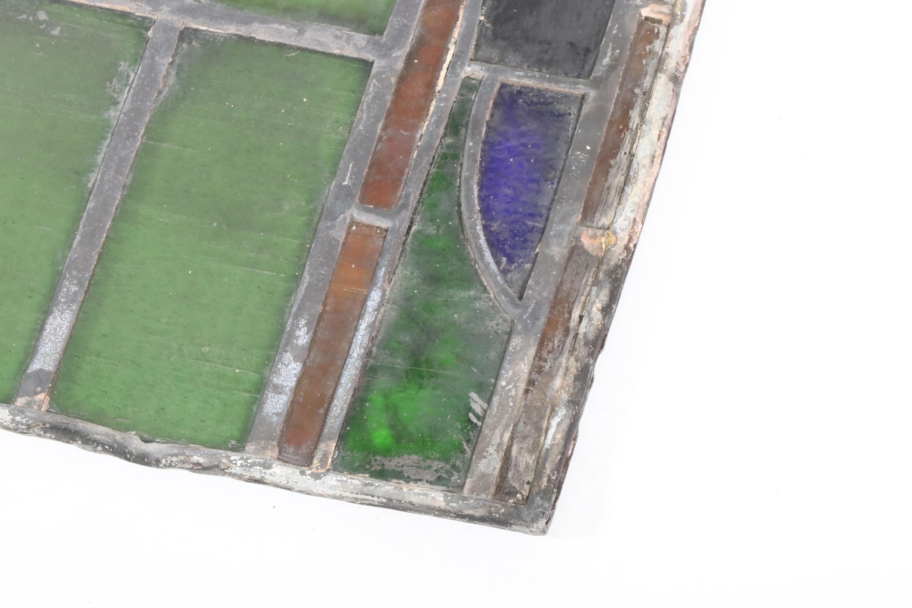 Art Nouveau Stained Glass Panel, Late 19th/ Early 20th Century