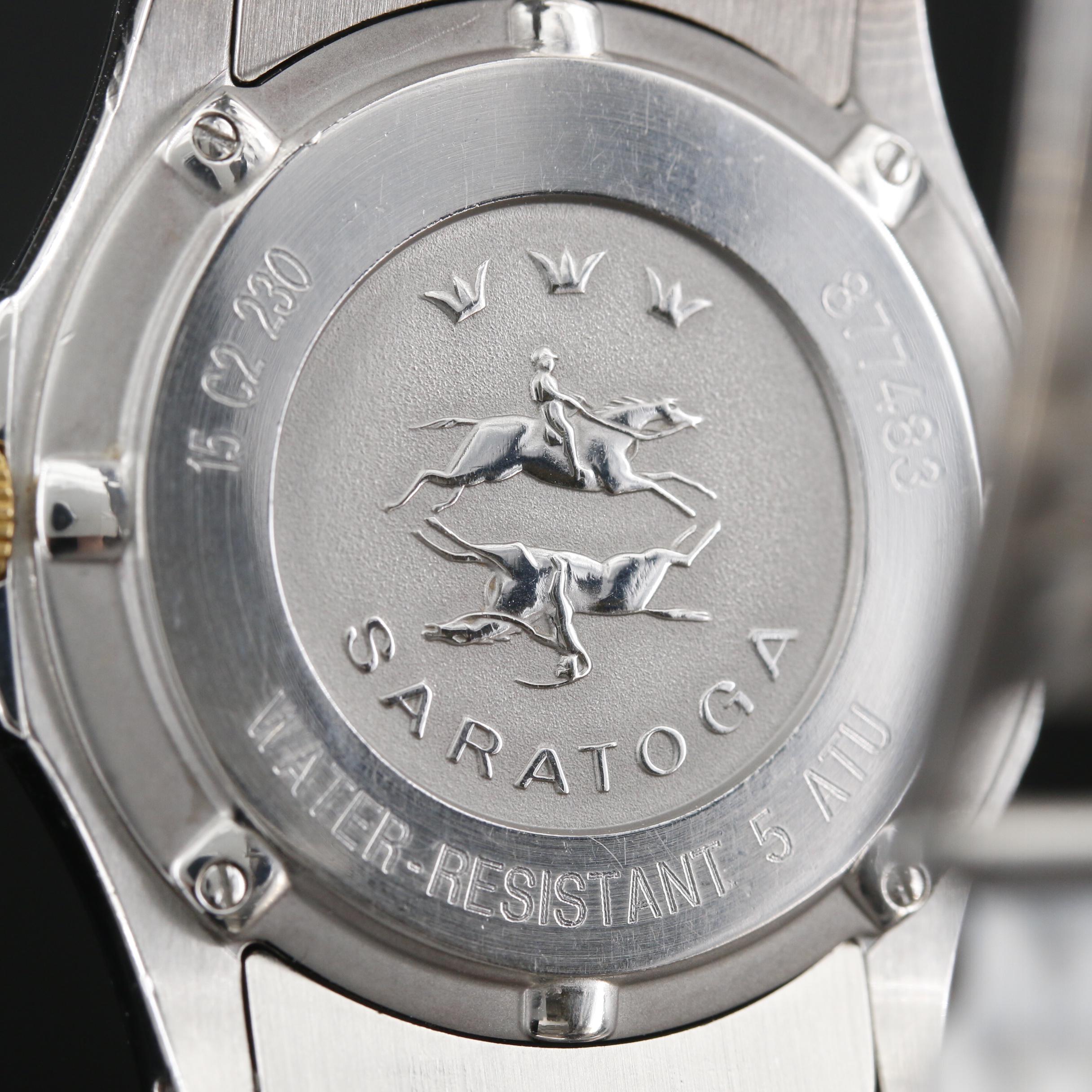 Concord Saratoga SL Mosaic Dial 18K and Stainless Steel Quartz Watch