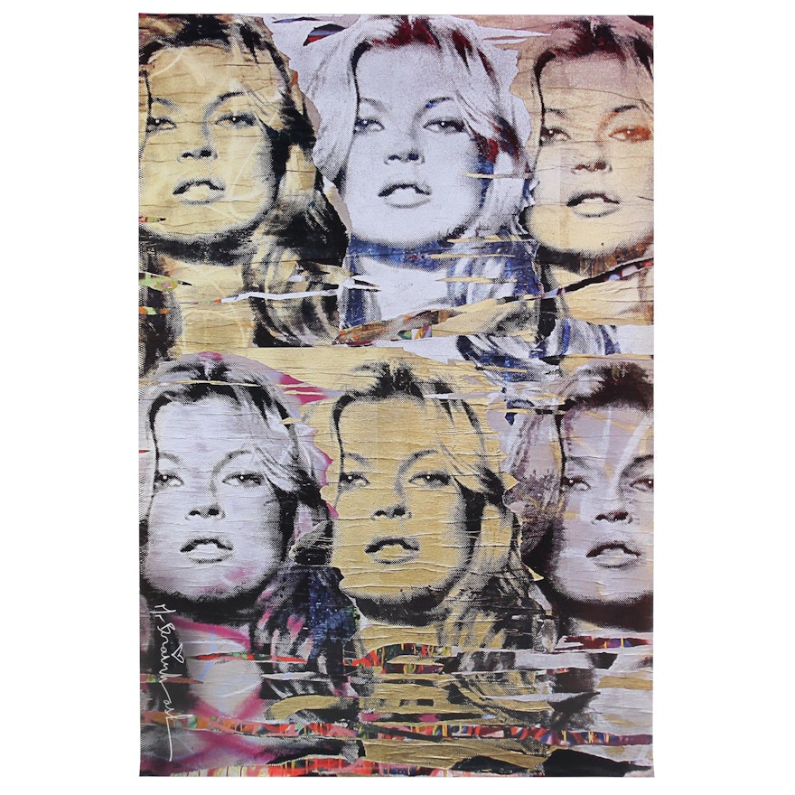 Offset Poster Print of Kate Moss after Mr. Brainwash