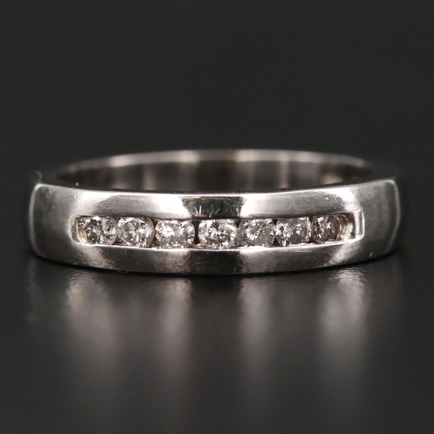 Platinum Diamond Channel Band