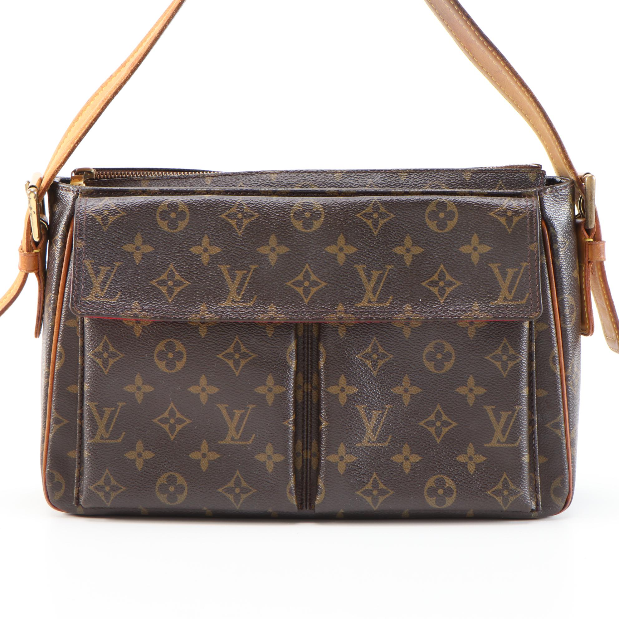 Louis Vuitton Viva Cite GM Shoulder Bag in Monogram Canvas and Vachetta Leather