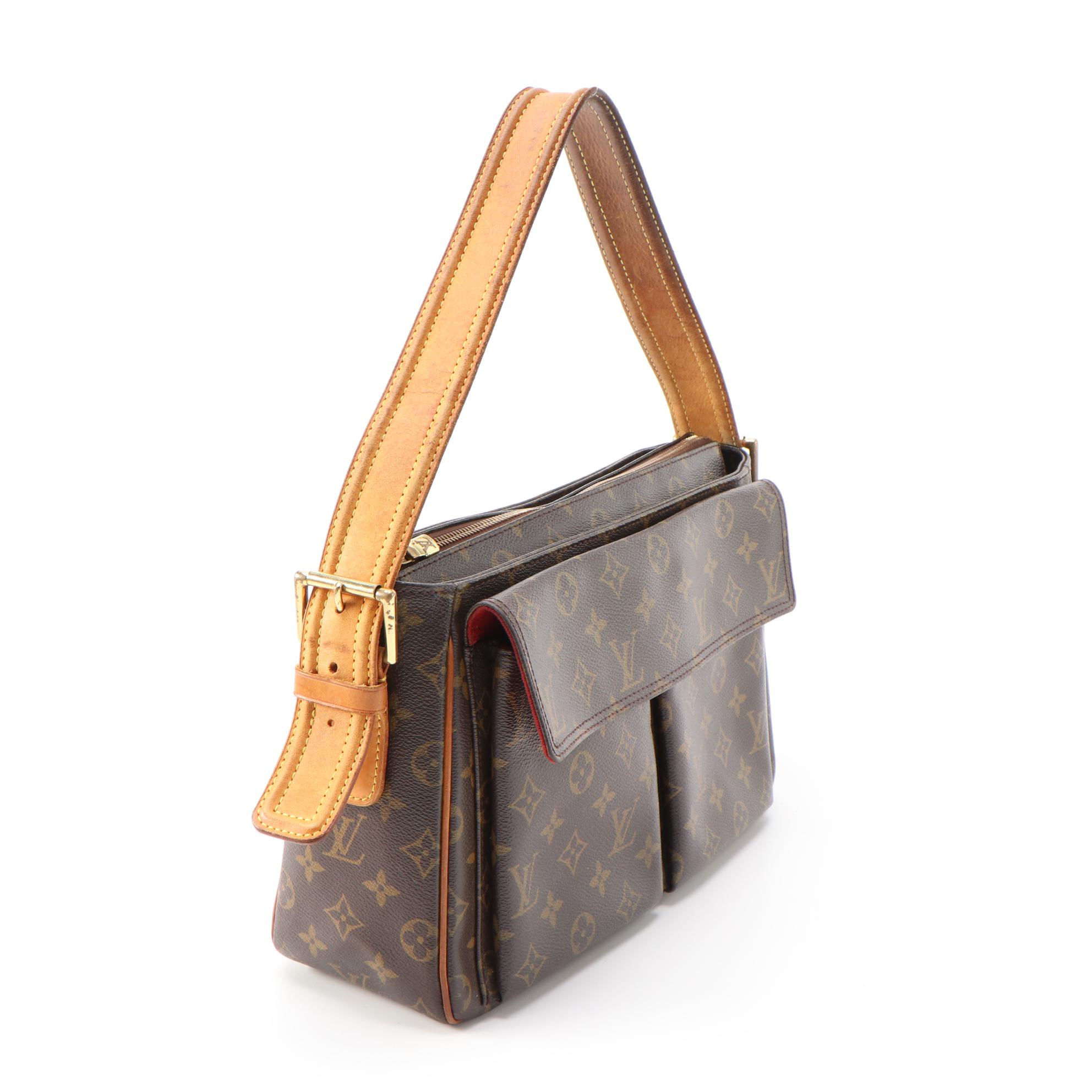 Louis Vuitton Viva Cite GM Shoulder Bag in Monogram Canvas and Vachetta Leather