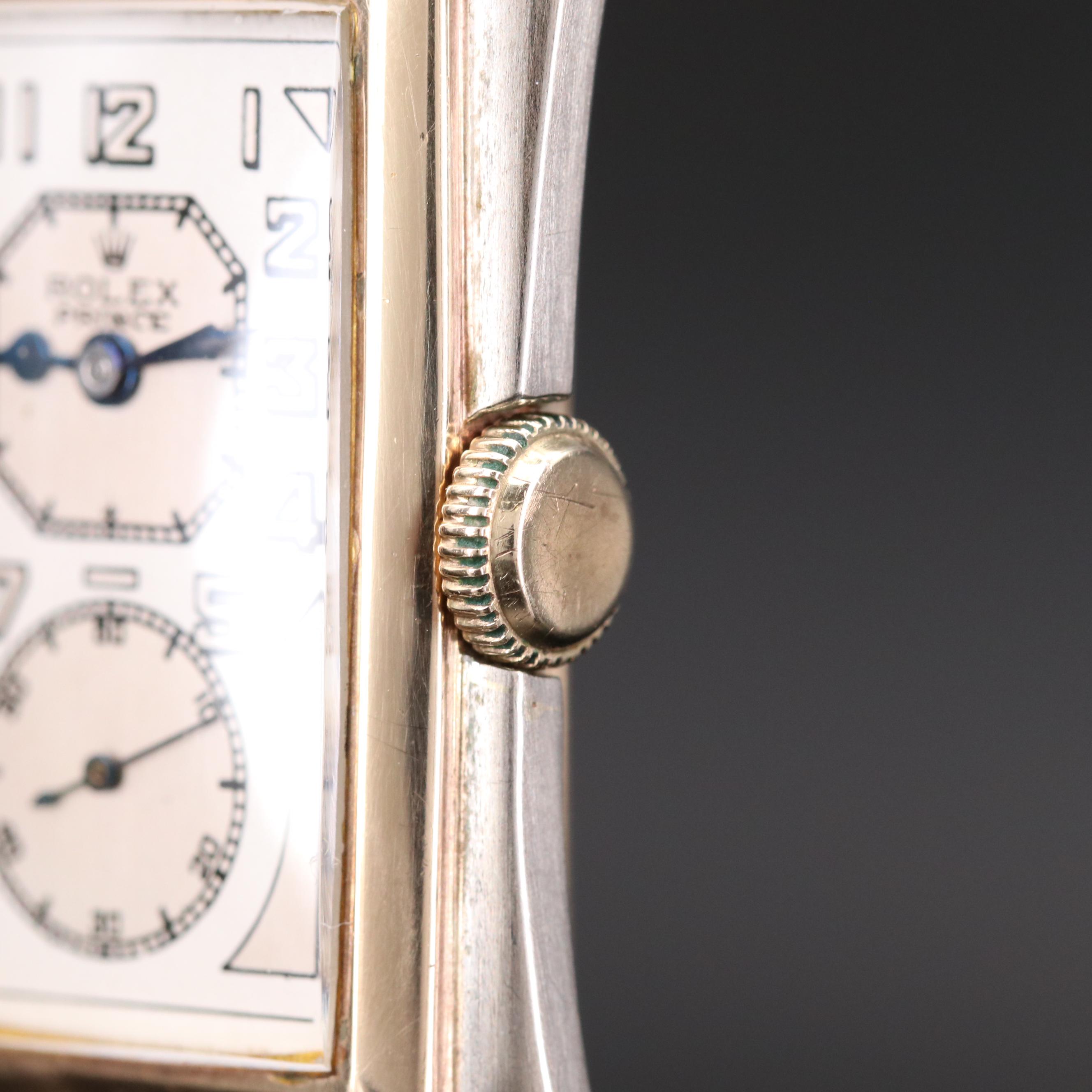 Vintage Rolex Prince 9K Gold Doctors Stem Wind Watch