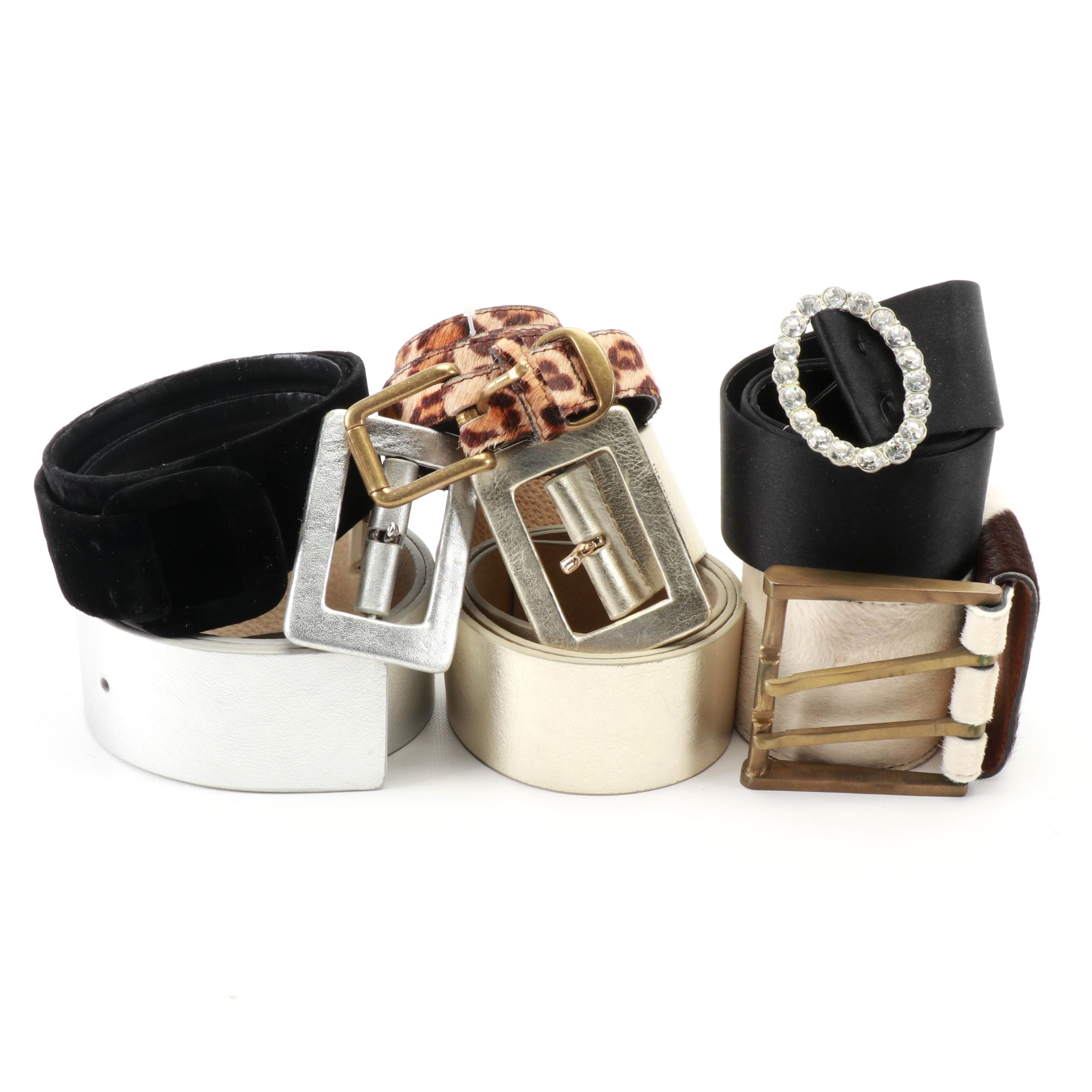 Johnny Farah Cowhide Belt, Calvin Klein Metallic Leather Belts and More